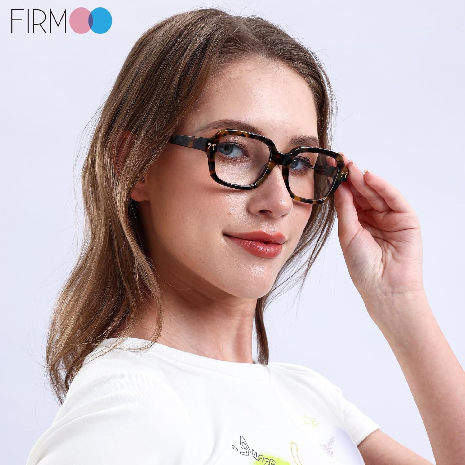 Firmoo Blue Light Blocking Glasses for Women, Square Acetate Frame Anti Glare Anti Fatigue Computer Gaming Glasses for Screens Games Mobile - Image 3