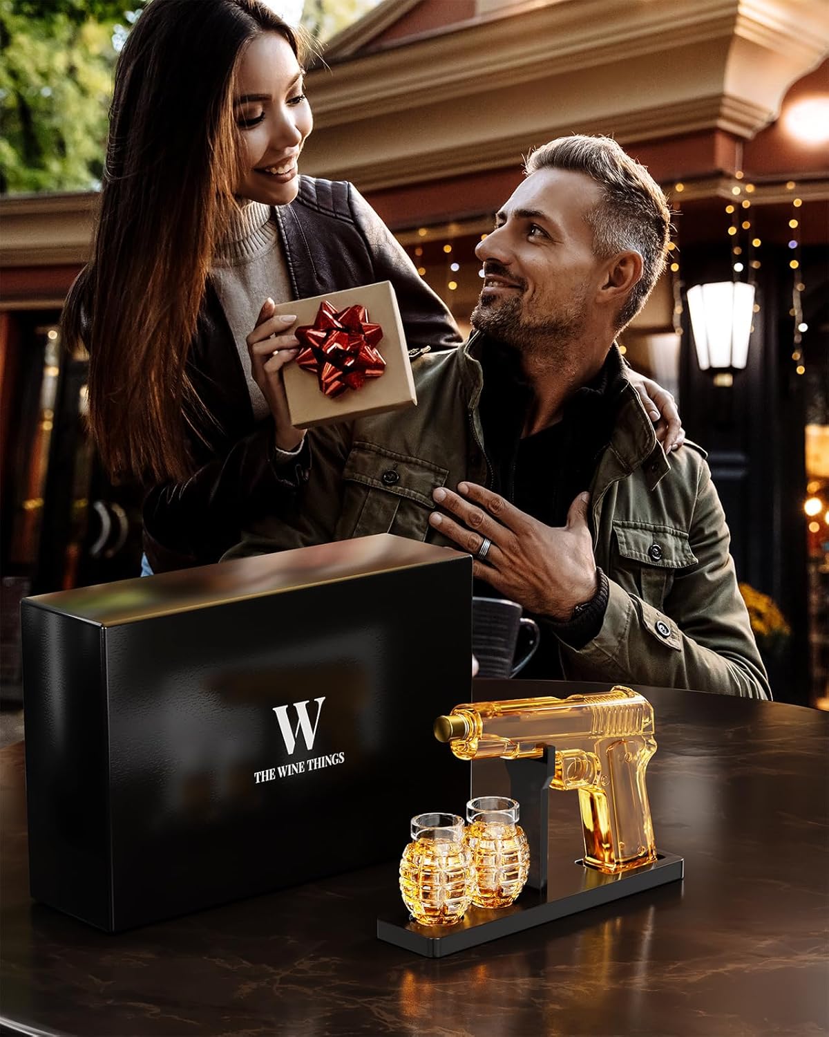 Gifts for Men Dad, Whiskey Decanter Set with 2 Glasses, Unique Gift for Fathers, Husband, Boyfriend, Brother, Anniversary Christmas Birthday Gift Ideas, Cool Drinking Accessories for Home Bar - Image 8