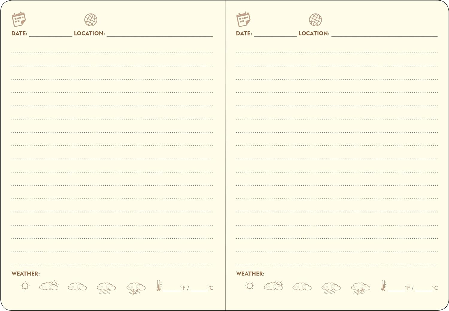 Page-A-Day Artisan Travel Journal (Diary, Vegan Leather Notebook) - Image 3