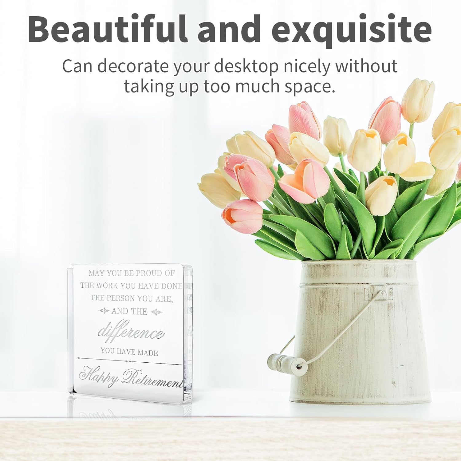 Retirement Gifts for Men Women, Retirement Keepsake Paperweight Retirement Plaque Retired Gifts for Teacher Police Firefighter Nurse Doctor Pastor Friends - Image 3