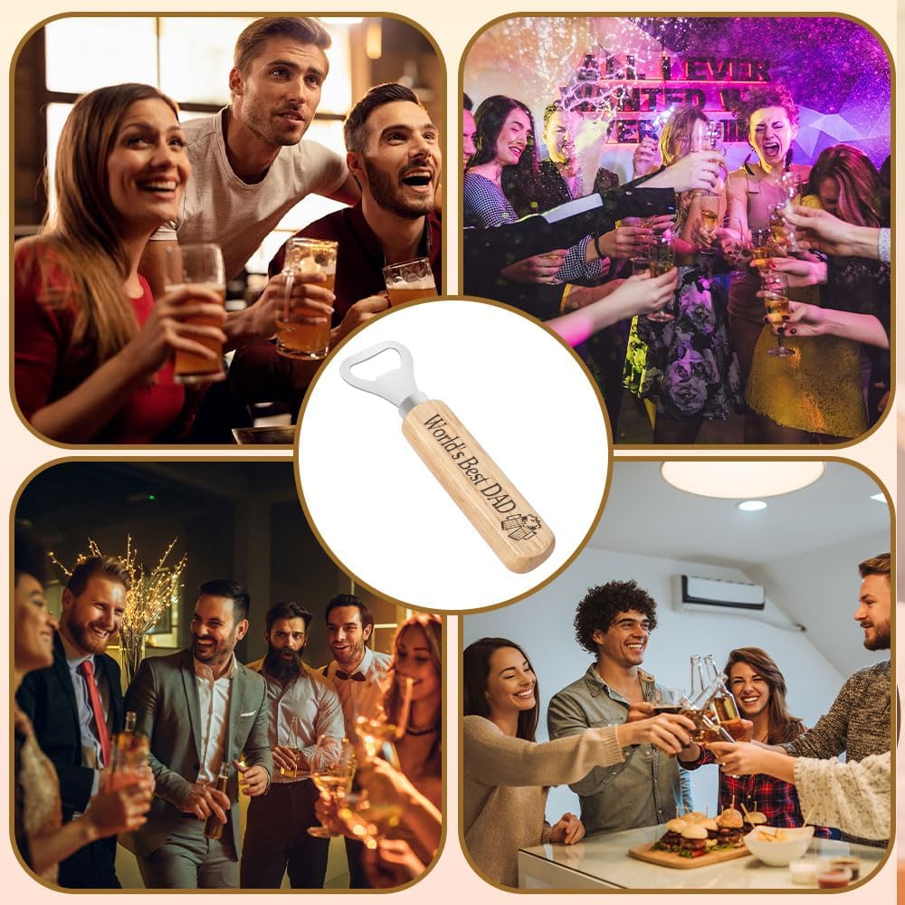 Bottle Opener Valentines Gifts for Dad from Daughter Son Christmas Presents for Dad Father Pops Daddy Birthday Gifts Beer Gift Daddy Gift for Fathers Day Birthday Christmas Retirement Valentines - Image 7