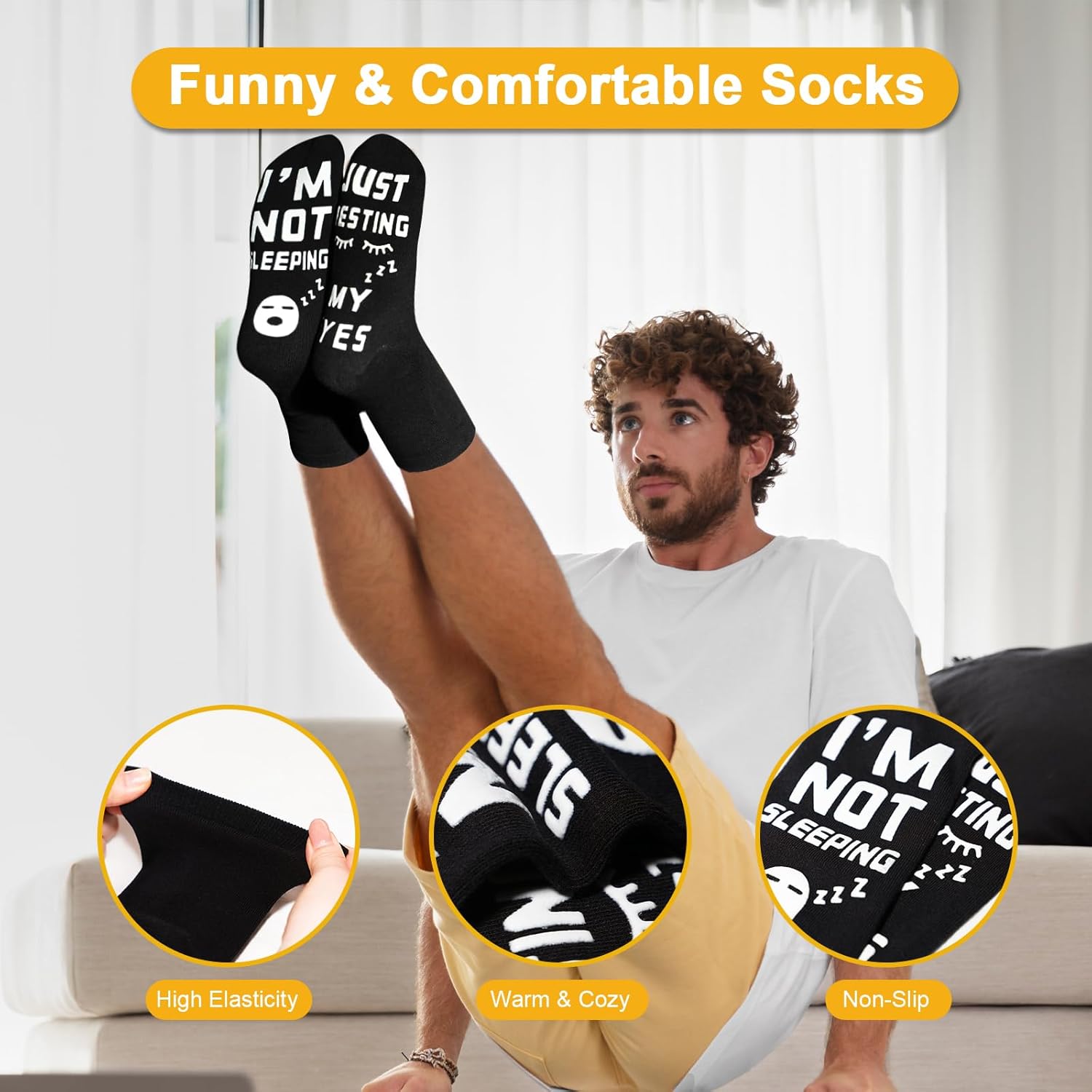 Dad Gifts from Daughter Son, Birthday Gifts for Dads, Christmas Fathers Day Gift Ideas for Dad, Personalised 20oz Insulated Drinking Cup Presents for Daddy, Funny Socks - Image 4