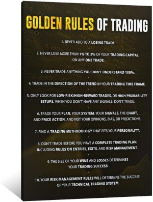Golden Rules Of Trading Wall Art Ca...