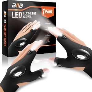 BIIB Gifts for Men, LED Gloves with...