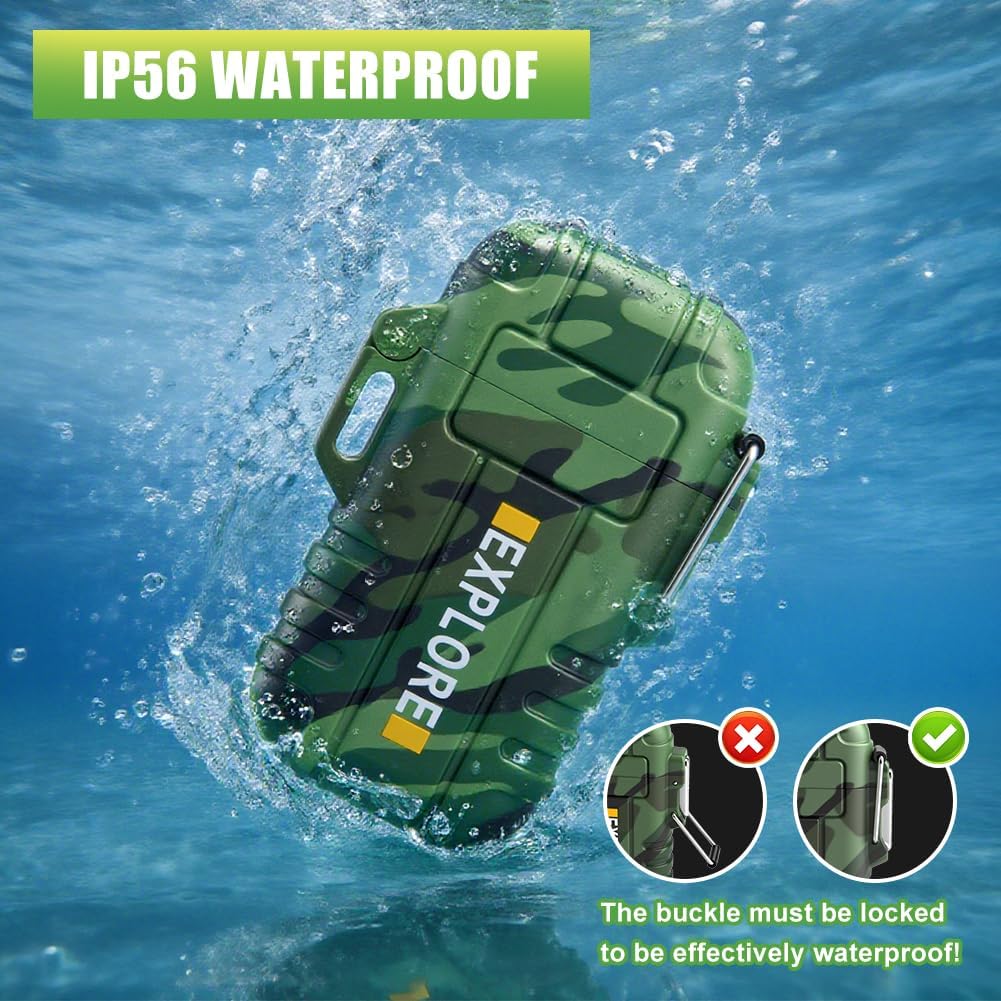 Electric Arc Plasma Lighter USB C Rechargeable, Flameless Windproof Lighter for Outdoor Camping and Hiking, Pocket Lighters for Men, Stocking Fillers for Men - Image 4