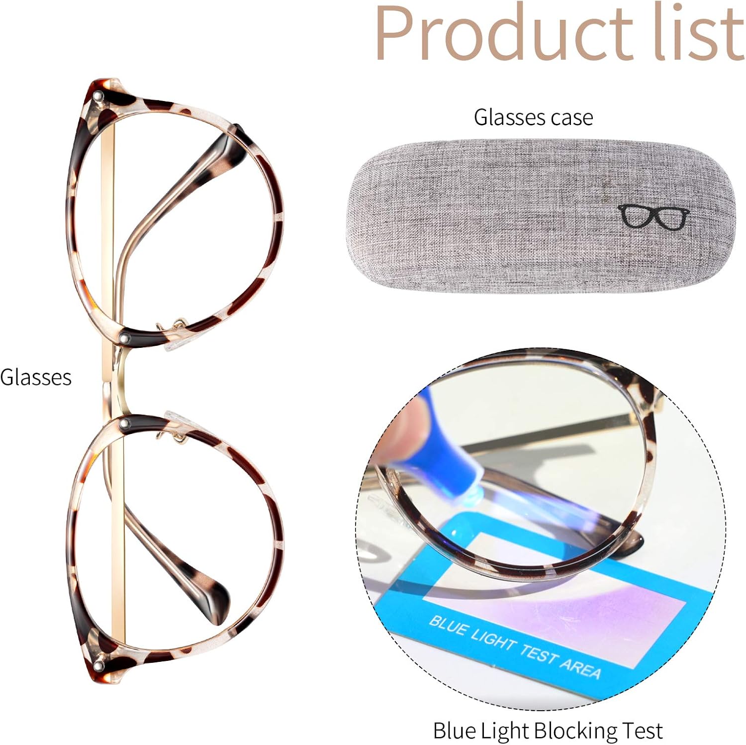 SUNTIRC Blue Light Blocking Glasses Computer Gaming Clear Frame Women Men Anti Blue Light Glasses Women Lightweight Computer Glasses Non-Prescription Lens Anti Glare anti Headache (black, 1pcs) - Image 4