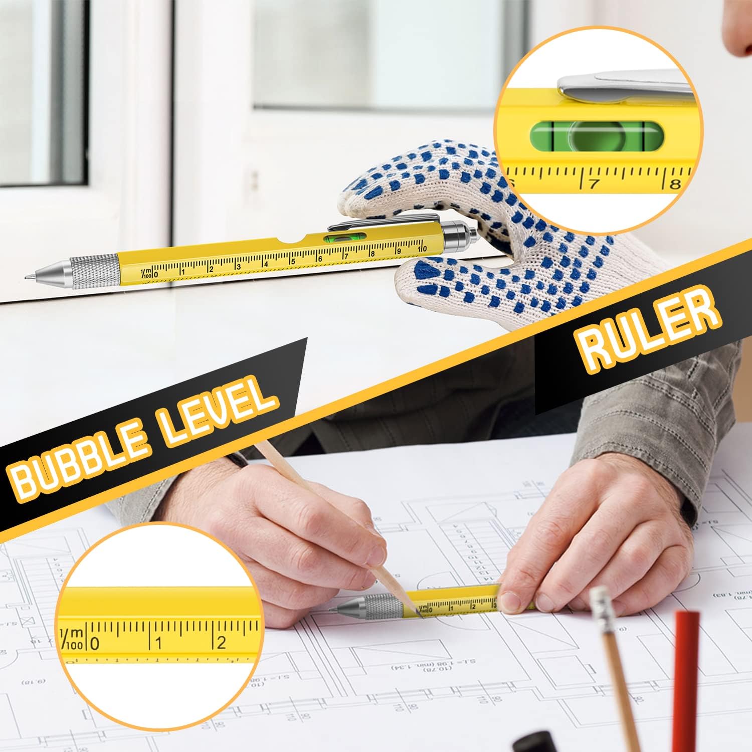 Valentines Gifts for Him, Gifts for Men, 9 in 1 Multi Tool Pen Stocking Stuffers Gadgets, Mens Gift for Dad, Valentines Gifts for Boyfriend/Husband, Stocking Fillers for Men - Image 5