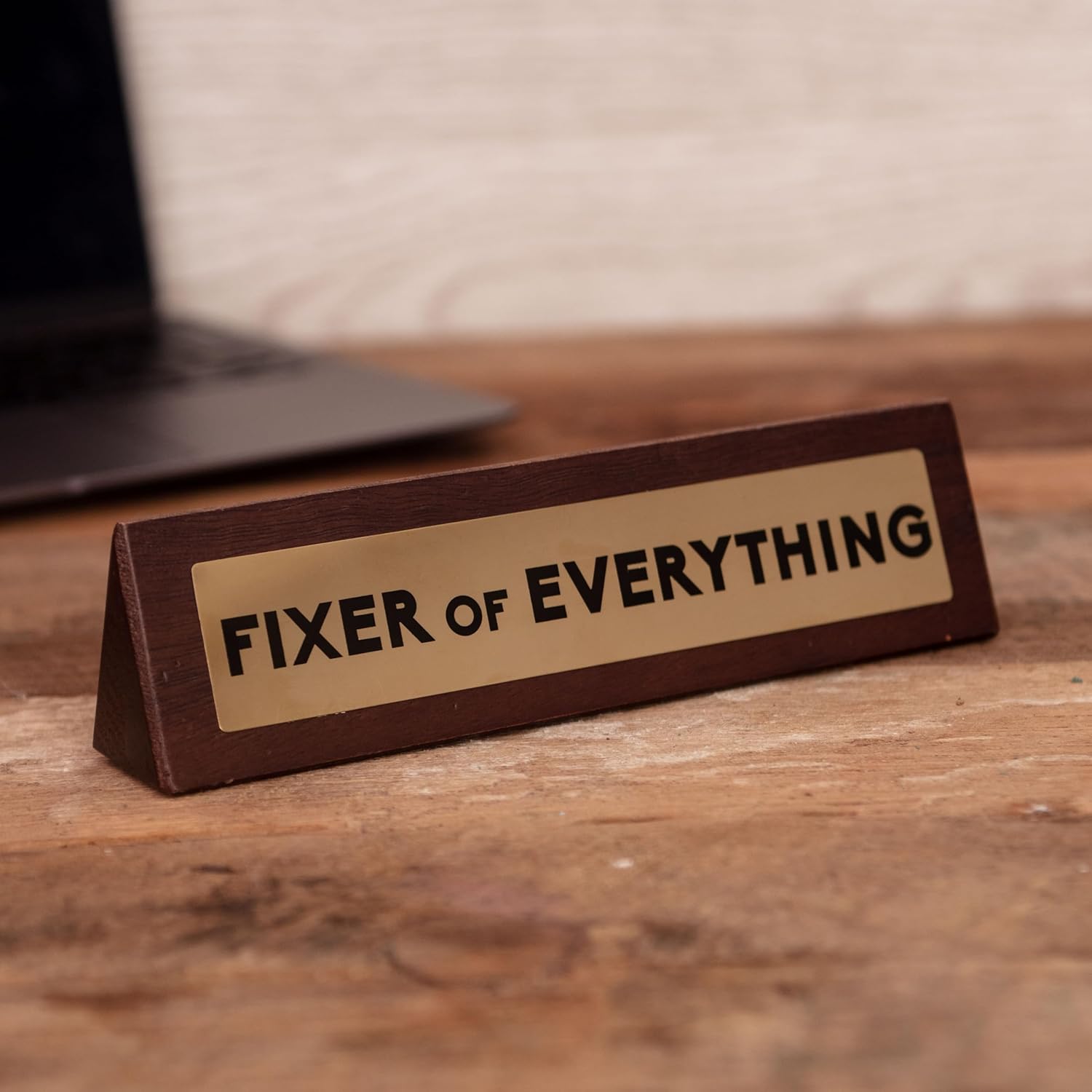 Boxer Gifts Fixer of Everything Novelty Wooden Desk Plaque Sign - Image 4