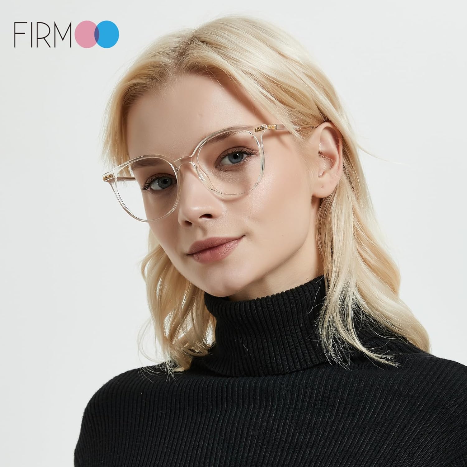 Firmoo Blue Light Blocking Reading Glasses for Women Men, Anti-Reflective UV400 Round Vintage Computer Glasses - Image 2