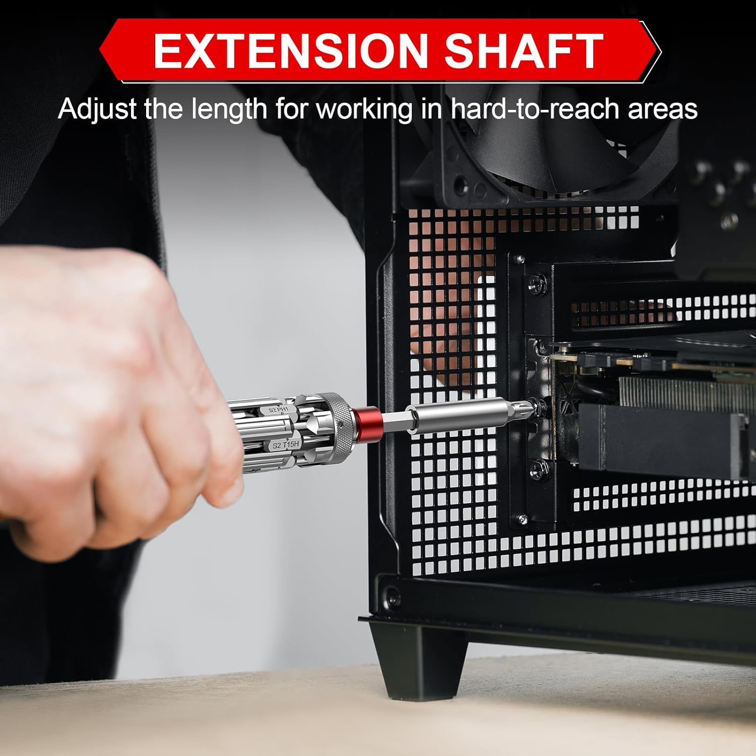 JOREST 19 in 1 EDC Multibit Screwdriver, Unique Gifts for Men, Cool Tool Gadgets Gifts for Handyman, Mens Funny Gifts for Dad Birthday - Image 6