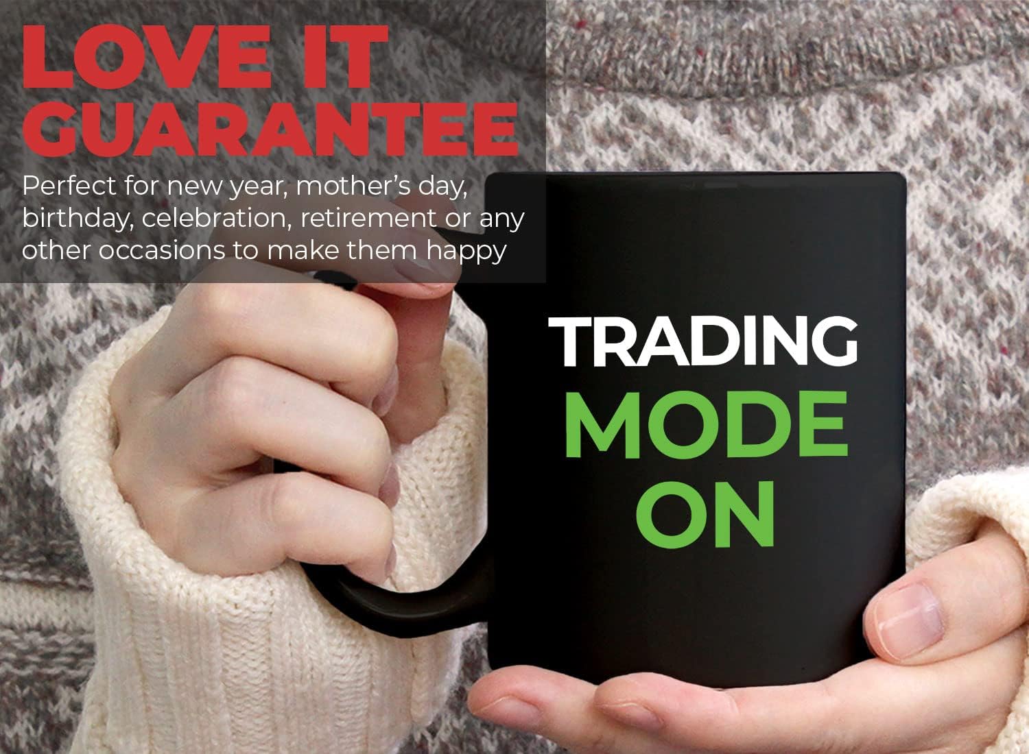 Stock Trader Coffee Mug 11oz Black - Trading Mode On - Stock Trader Trading Day Trader Stock Market Brokers Digital Currency - Image 8