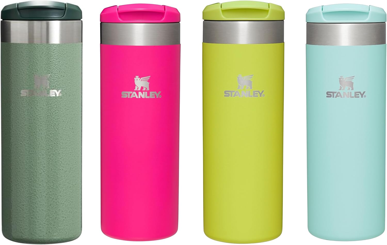 STANLEY 1913 Aerolight Transit Travel Mug 0.47L - Keeps 6 Hours Hot - 8 Hours Cold - Dishwasher Safe - Leakproof - Car Cup Holder Compatible - Insulated Coffee Cup - Hammertone Green - Image 10