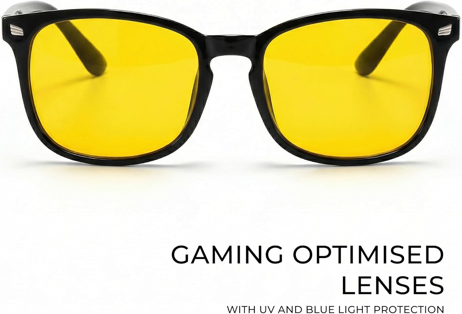 Blue Light Glasses for Gaming, Work & Screen Use - Anti‑Glare Protection, Reduce Eye Strain & Headaches, Clear Lens Unisex Eyewear for PC & Esports, Improve Sleep & Focus, Anti-UV Filter - Image 7