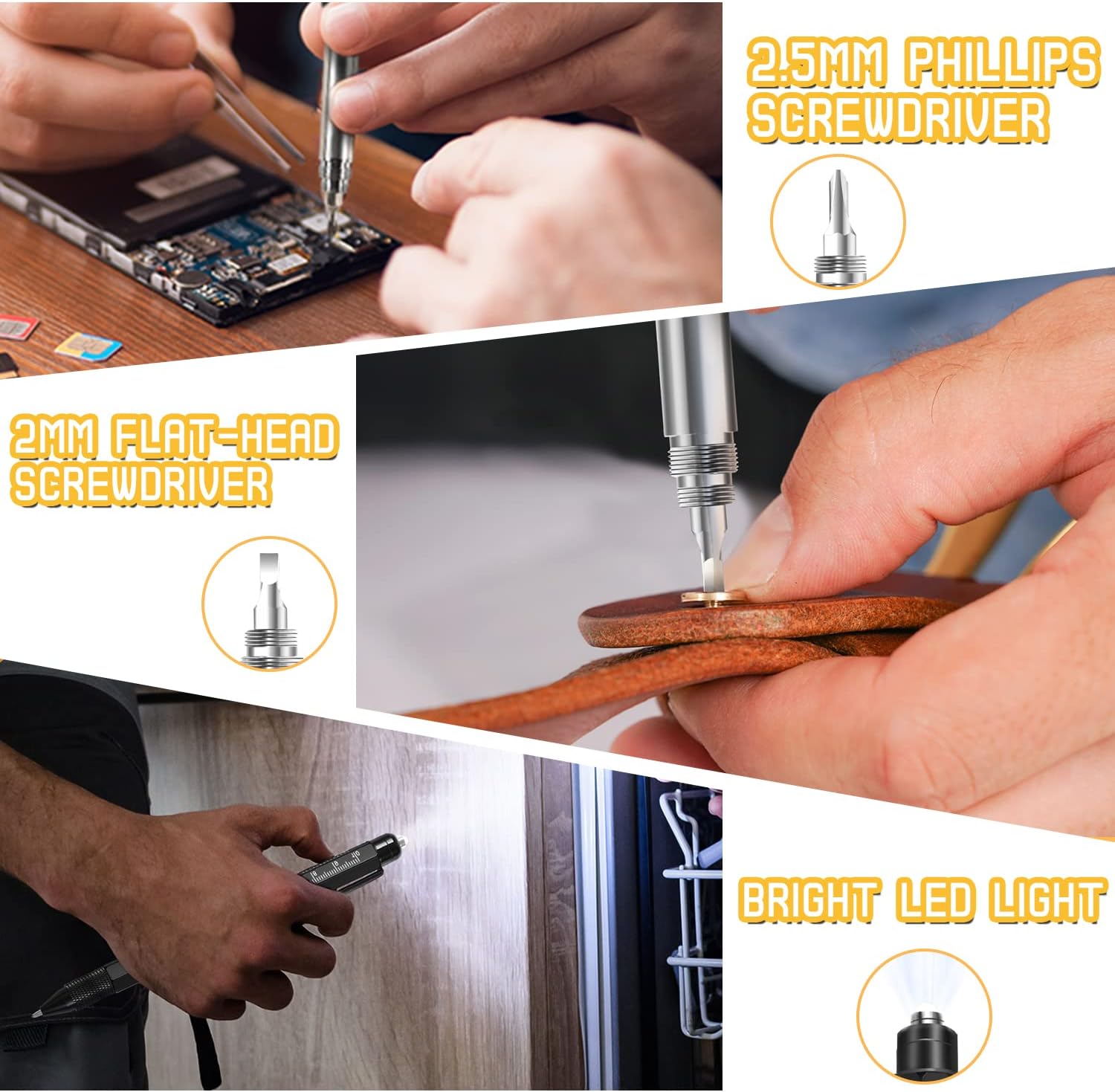 Valentines Gifts for Him, Gifts for Men, 9 in 1 Multi Tool Pen Stocking Stuffers Gadgets, Mens Gift for Dad, Valentines Gifts for Boyfriend/Husband, Stocking Fillers for Men - Image 4