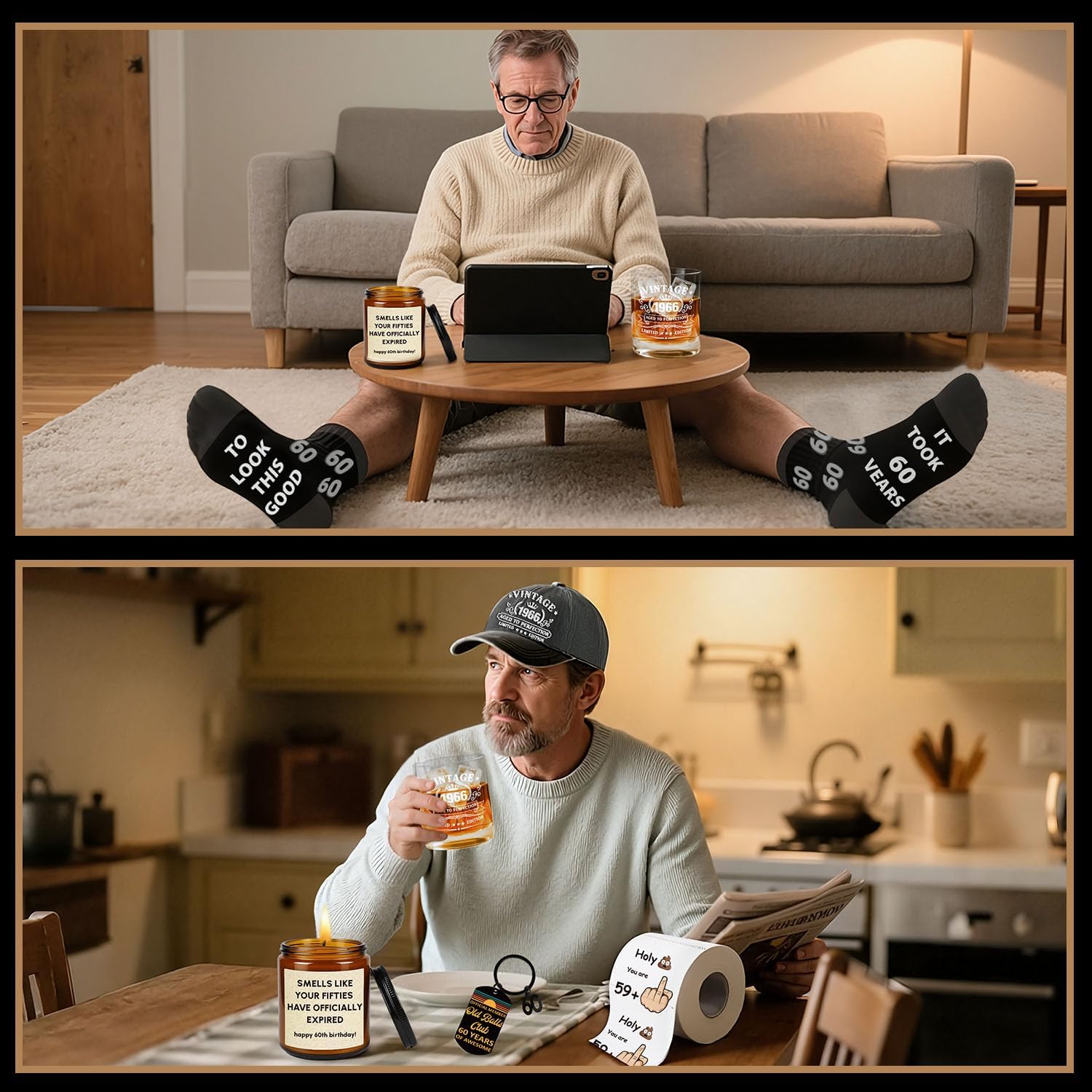 60th Birthday Gifts for Men - Unique Vintage 1966 Men’s Birthday Presents for Him, 60 Year Old Personalized Gifts Ideas for Dad Husband Brother - Image 6