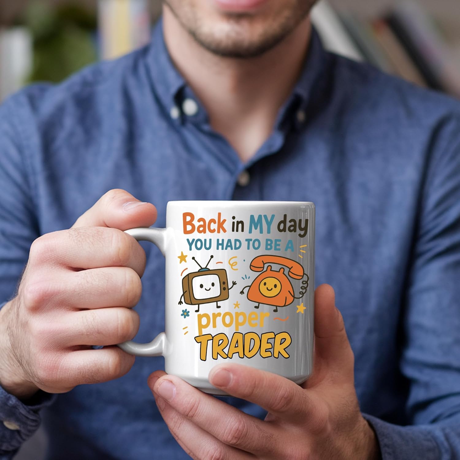 Back in My Day Proper Trader Mug – Lightweight Ceramic with Cheeky Retro Message - Image 2