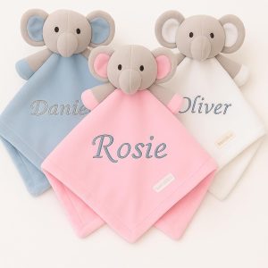 Baby Personalised Elephant Comforte...