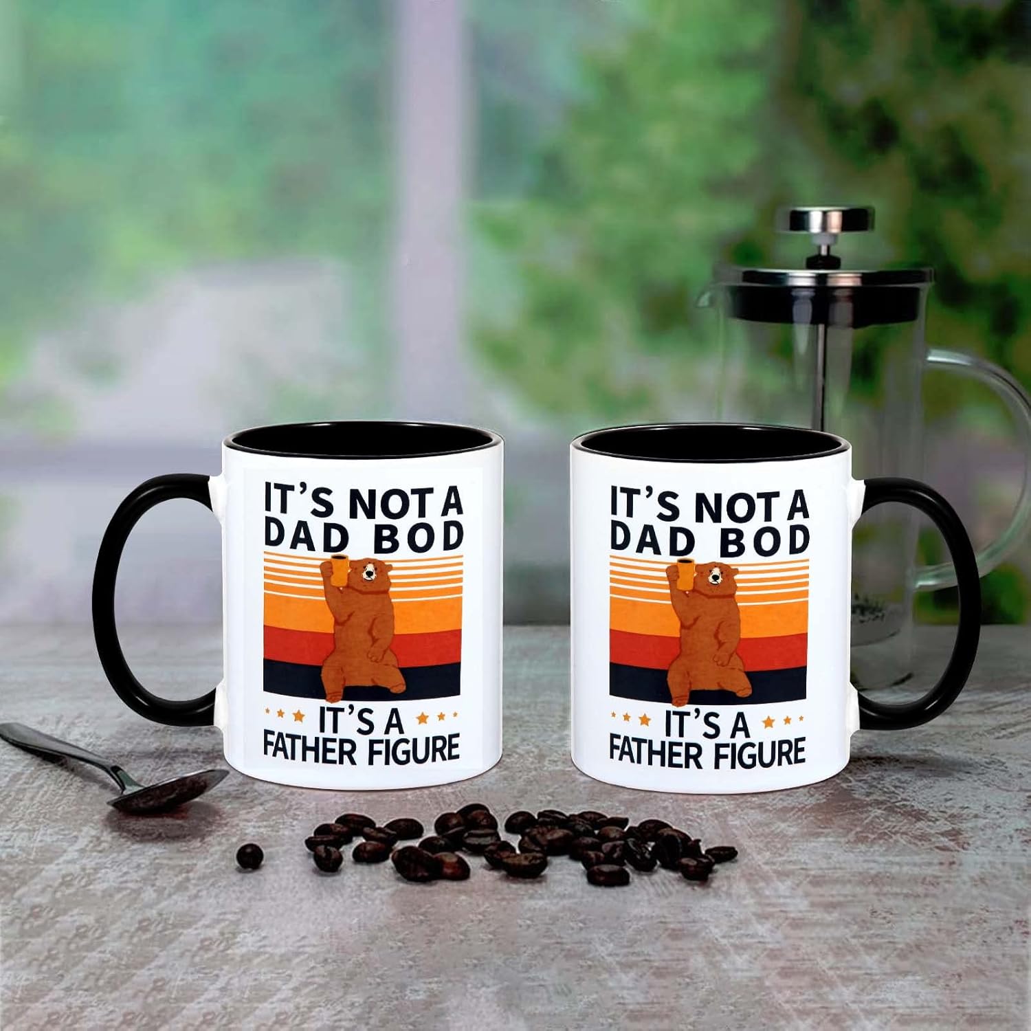 Father Day Gift,'It's Not a Dad BOD,It's a Father Figure'Fathers Day Mug/Dad Mug.Gifts for Men/Him,Father's Day Gifts from Daughter/Son.Birthday - Image 4