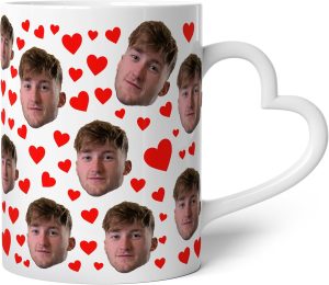 Personalised Face All Over Heart Sh...