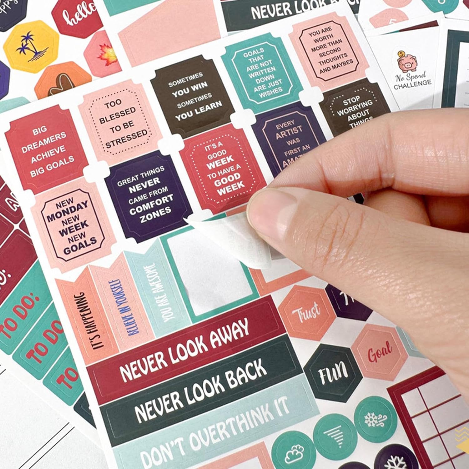 Monthly Budget Planner - Money Budget Notebook | Monthly Budget Book 2024, Expense and Bill Tracker 9x7 Inch, Undated Financial Planner for Budgeting - Image 7