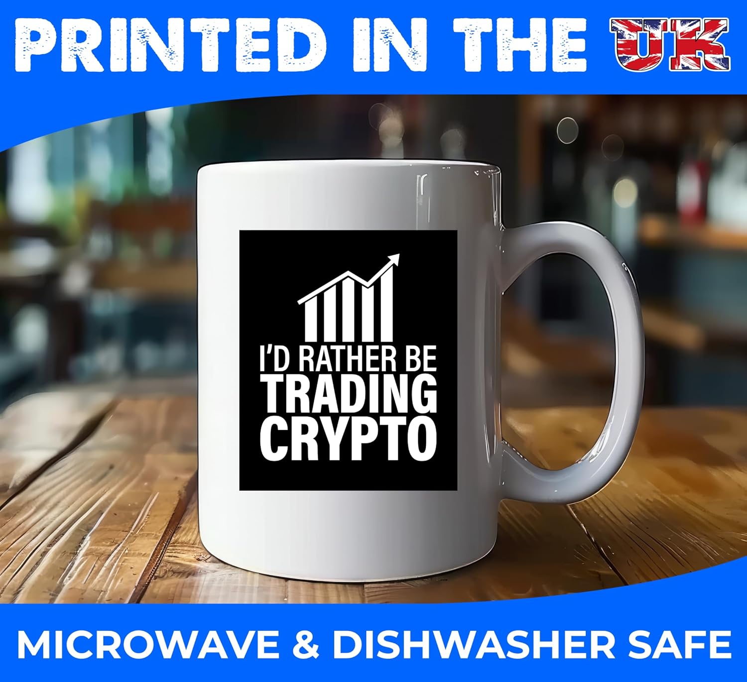 signkitsuk I’d Rather Be Trading Crypto Funny 11oz Coffee Mug – Hilarious Cryptocurrency Enthusiast Gift, Bitcoin Trader Present for Crypto Lovers, Stock Market & Blockchain Fans, Office Desk Mug - Image 6