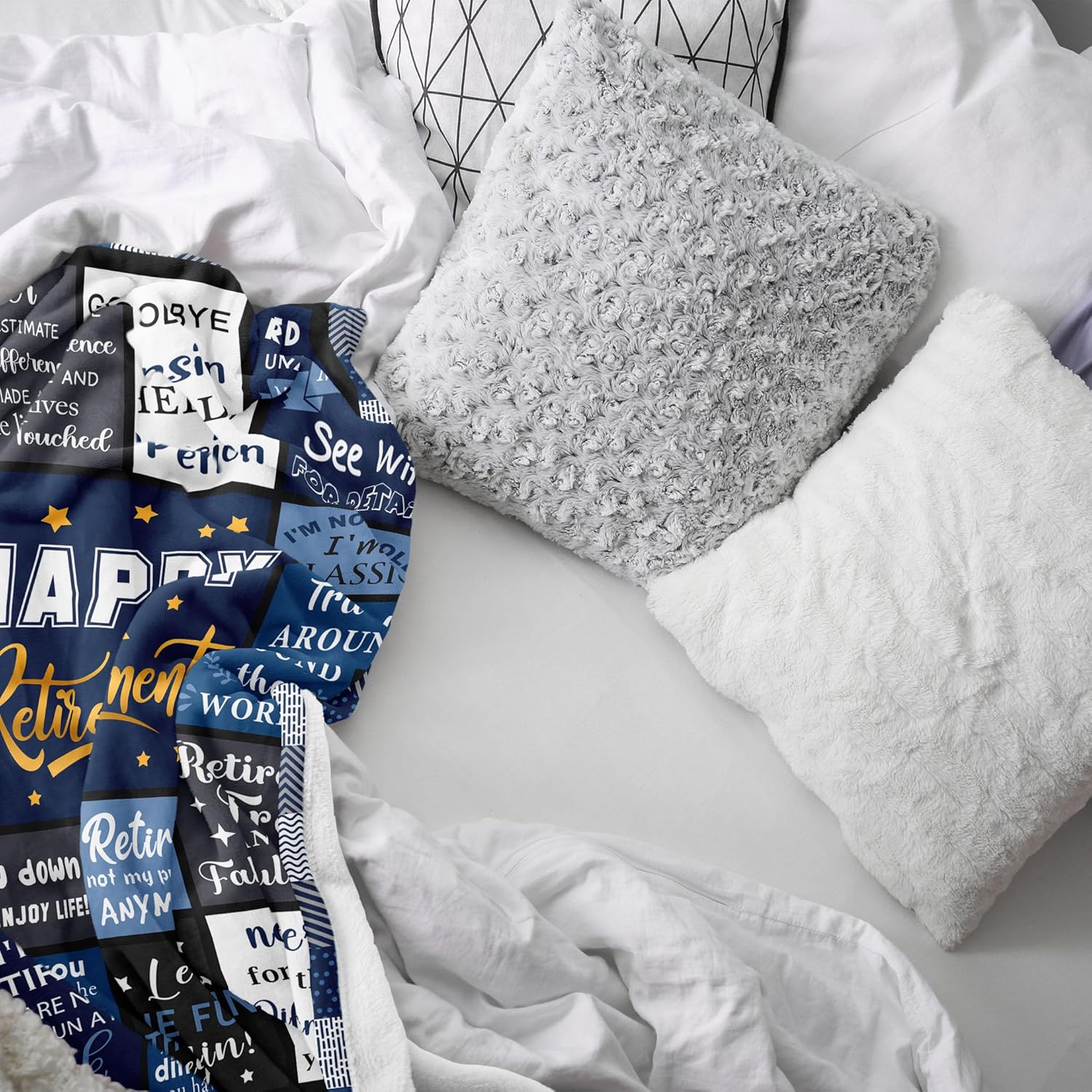 Retirement Gifts for Men, Funny Retirement Gifts for Men, Retirement Gift Ideas, Leaving Gifts for Coworker Dad Grandpa Blanket 150×130CM - Image 5