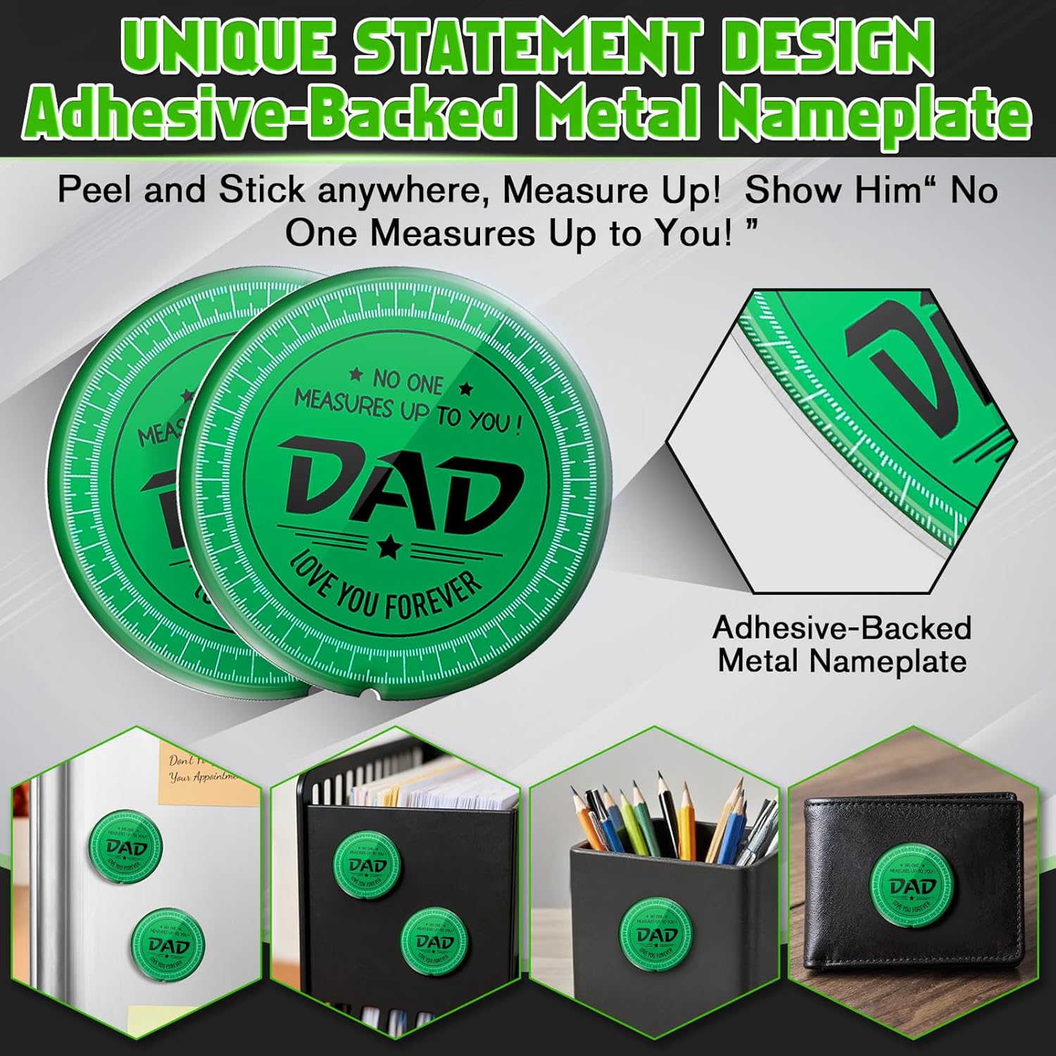 Gifts for Fathers Day Dad Gifts, Personalised Christmas Birthday Anniversary Presents for Dad from Daughter, Son Tape Measure(5M/16FT-Clear) - Image 7