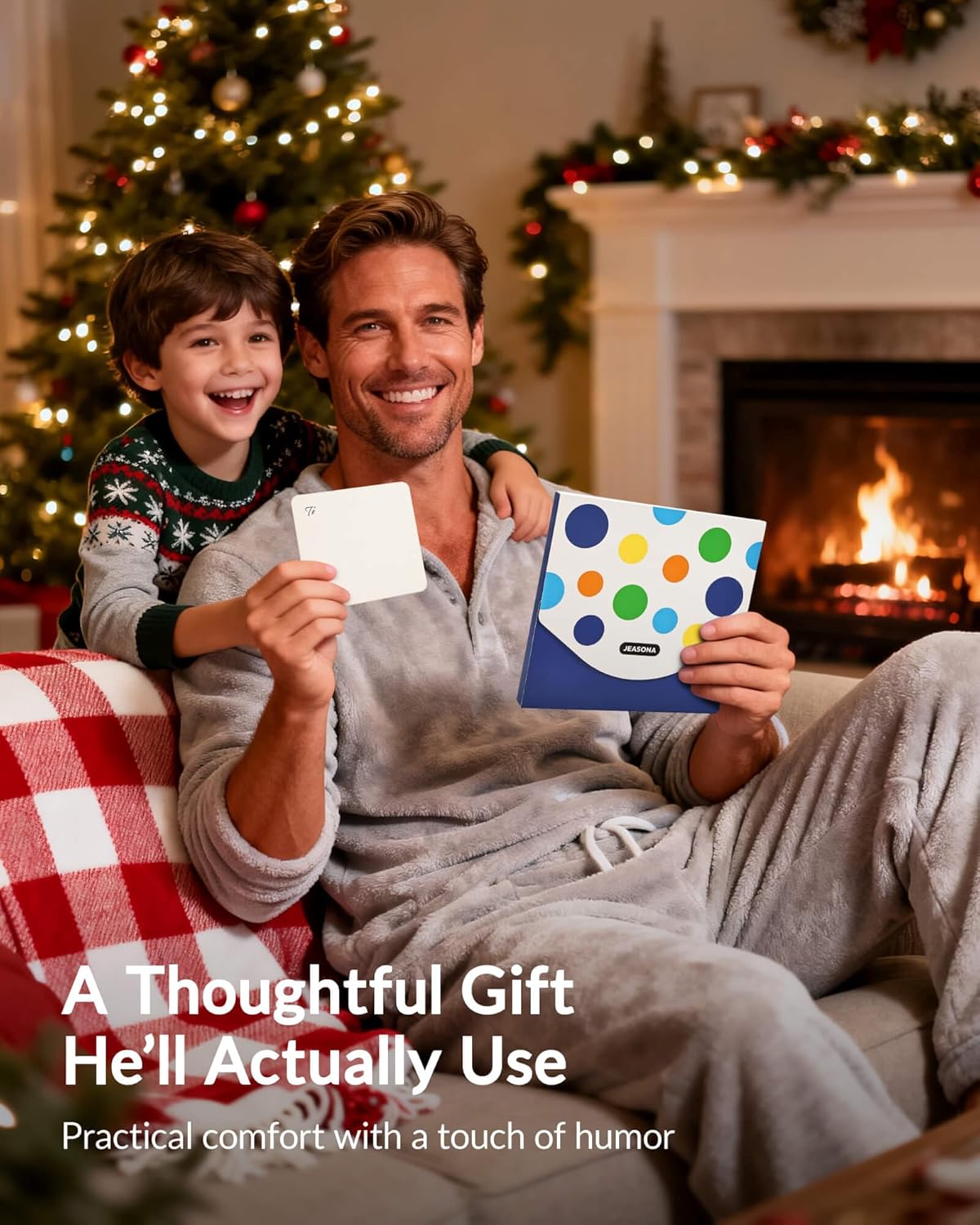 Jeasona Funny Gifts for Men Who Have Everything Birthday Father's Day Gift for Dad/Grandad/Husband/Boyfriend from Daughter/Son/Wife Funny Socks 9-11 Non-slip Cotton - Image 4