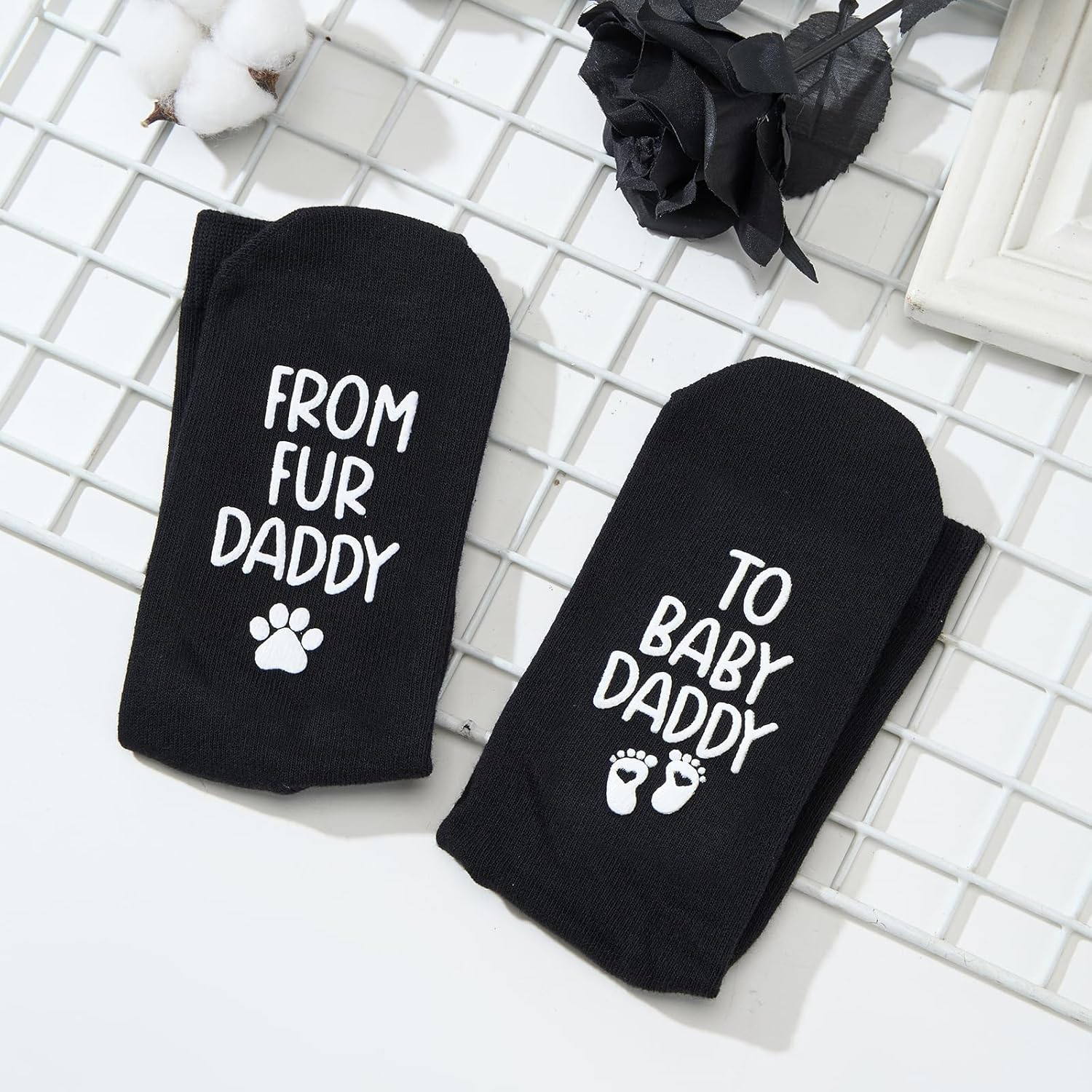 From Fur Daddy To Baby Daddy Gifts, New Baby Dad Socks, Soon To Be Parents Gift, Pregnancy Announcements, Future Dads Gifts, First time Dad - Image 5