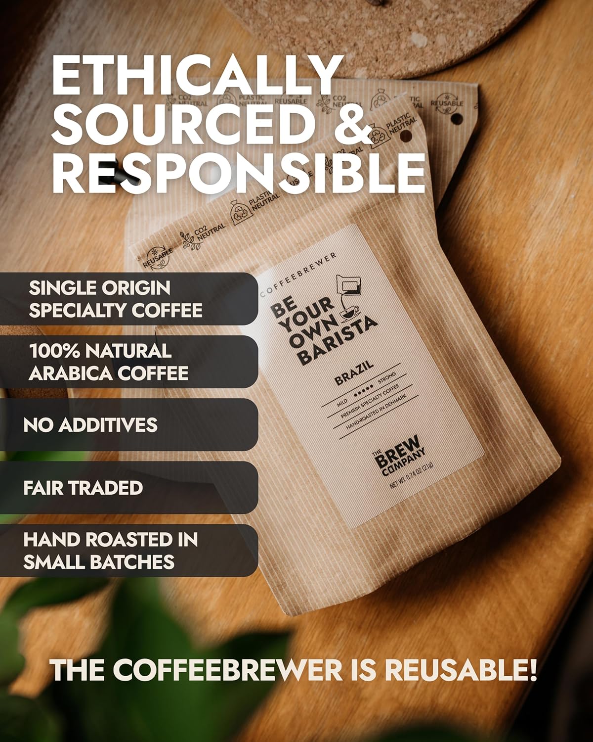 Original Gourmet Coffee Gift Set for Men & Women – 5 of The World’s Finest Single Estate Specialty & Organic Coffees | Brew & Enjoy Anytime, Anywhere | Hamper Style Letterbox Gift Idea for Him & Her - Image 8