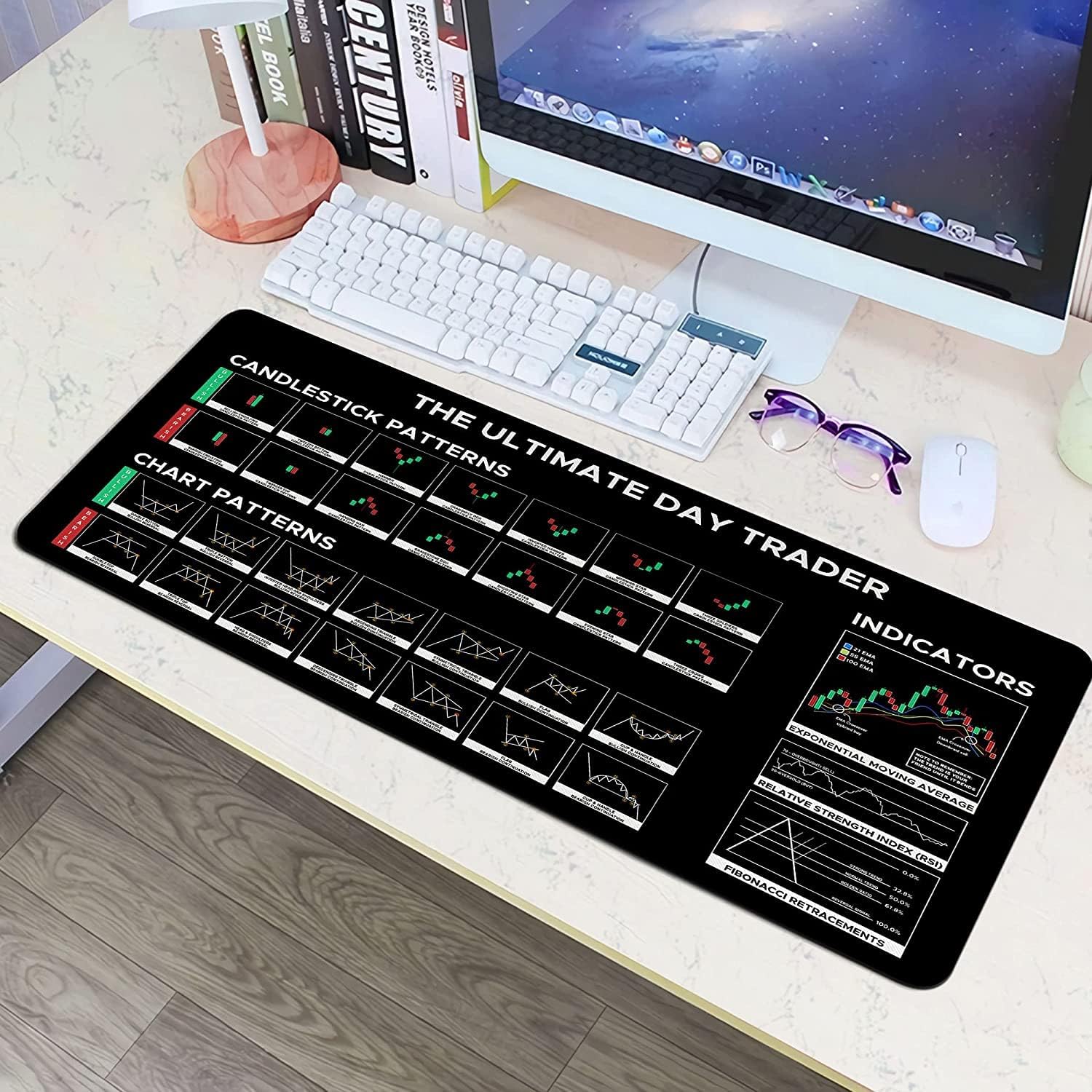 DESIGNFULLPRINT Stock Market Day Trader Gift Mouse Mat - Large Gaming Pad for Mouse and Keyboard - Image 6