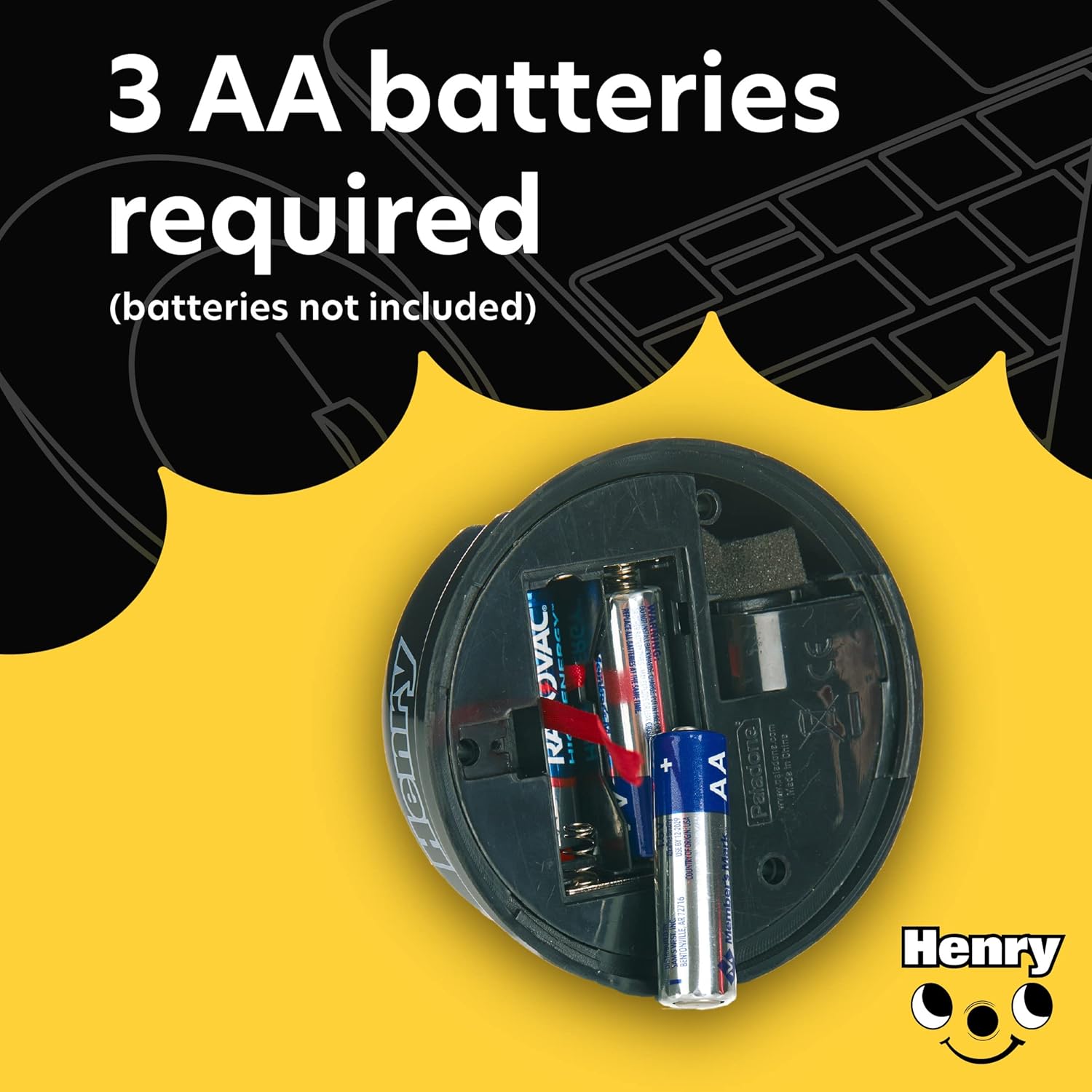 Henry Hoover Desk Vacuum, Mini Computer and Keyboard Cleaner, Portable Lightweight Desk Tidy, Novelty Stocking Stuffer | Paladone, Red - Image 6