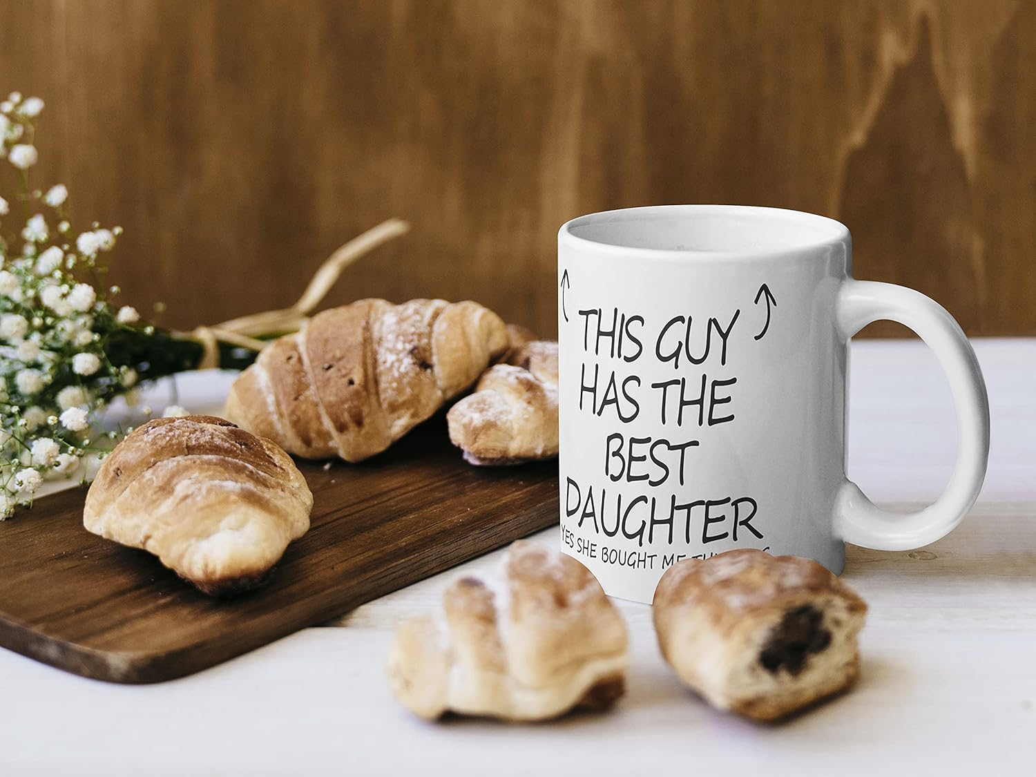 Stuff4 This Guy Has The Best Daughter Mug - Fathers Day Present from Daughter, Dad Gifts 11oz Ceramic Dishwasher Safe Coffee Mugs - Birthday, Christmas Day, Secret Santa, Cup Made in UK - Image 2