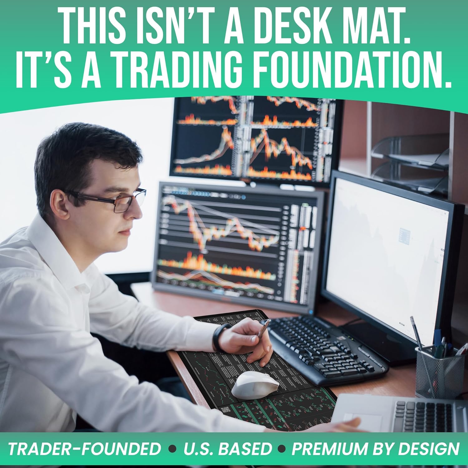 Forex Trading Desk Mat - Large Mouse Pad with Candlestick Chart Patterns - Gift for Traders and Investors - Forex Trading Accessories - Image 8