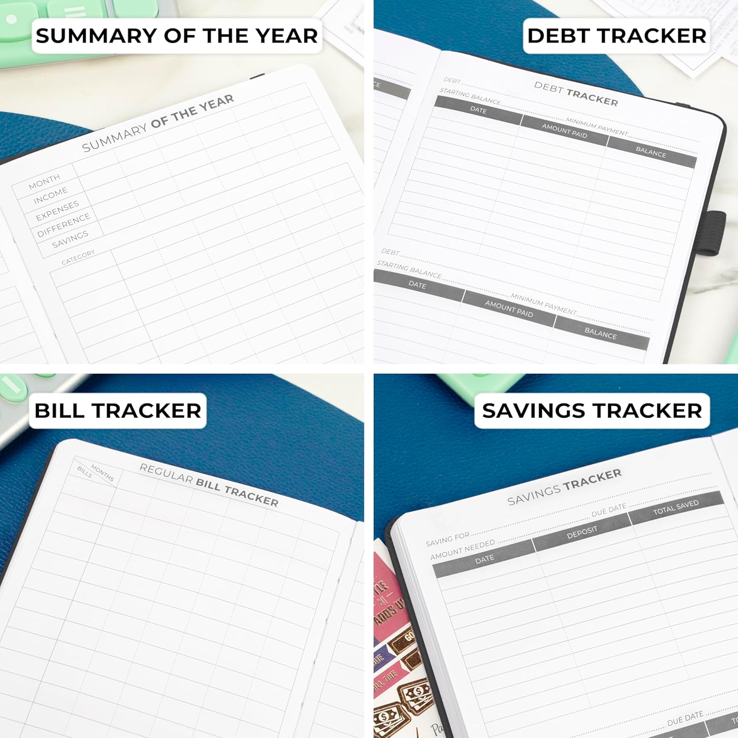Clever Fox Budget Book – Financial Planner Organizer & Expense Tracker. Money Planner Account Notebook for Monthly Budgeting. Compact (Black) - Image 6