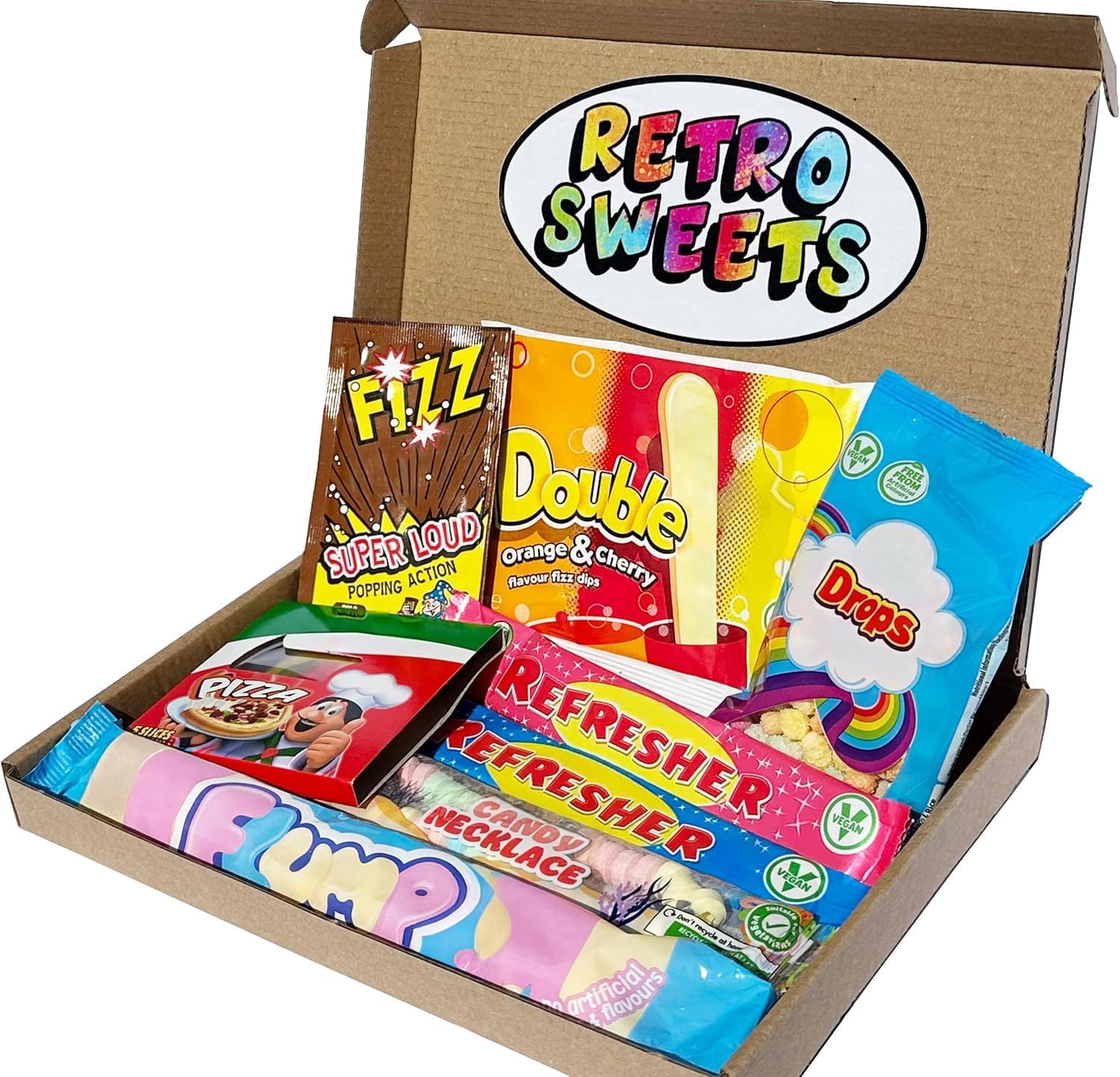Retro Sweets Gift Box. Packed with Sweet. Hamper Letterbox Gift for Women, Men & Kids. Perfect Present for Get Well Soon, Birthday, Thank You, Fathers Day - Image 2
