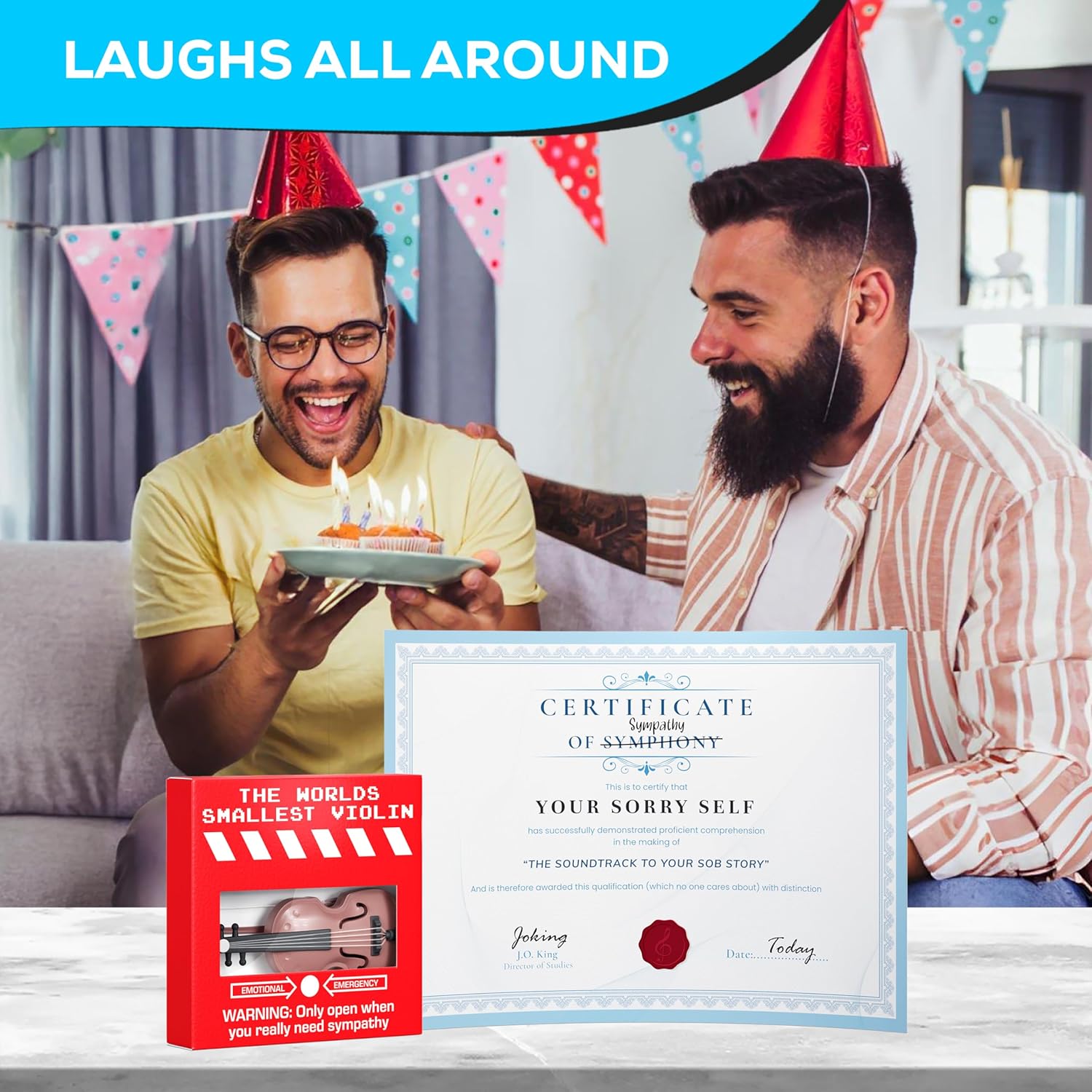 Joke Gift For Him The Worlds Smallest Violin Funny Birthday Gifts Present Christmas Secret Santa Gift For Dad Husband Wife Boyfriend Girlfriend - Image 6