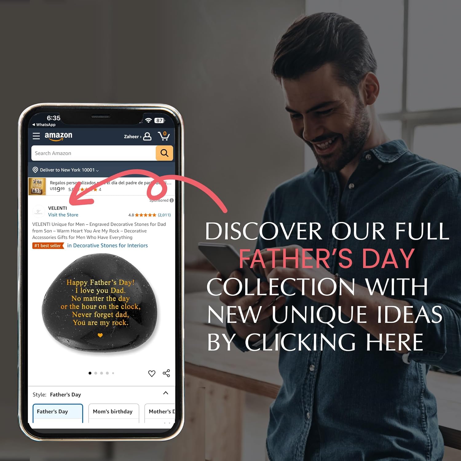 Fathers Day Gifts from Daughter, Son - Engraved Acrylic Block Puzzle Fathers Day Present 3.35 x 2.76 inch - Cool Dad Presents from Daughter, Son, Mom - Heartwarming Men Birthday Gift, Ideas - Image 4