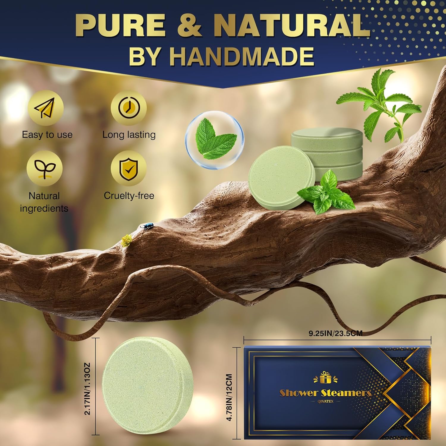 Gifts for Men: Shower Steamers Aromatherapy Valentines Gifts for Him, Men Birthday Gifts, SPA Stress Relief Self Care Bath Bombs, Gifts for Easter, Fathers Day, Christmas (8 Pack) - Image 5