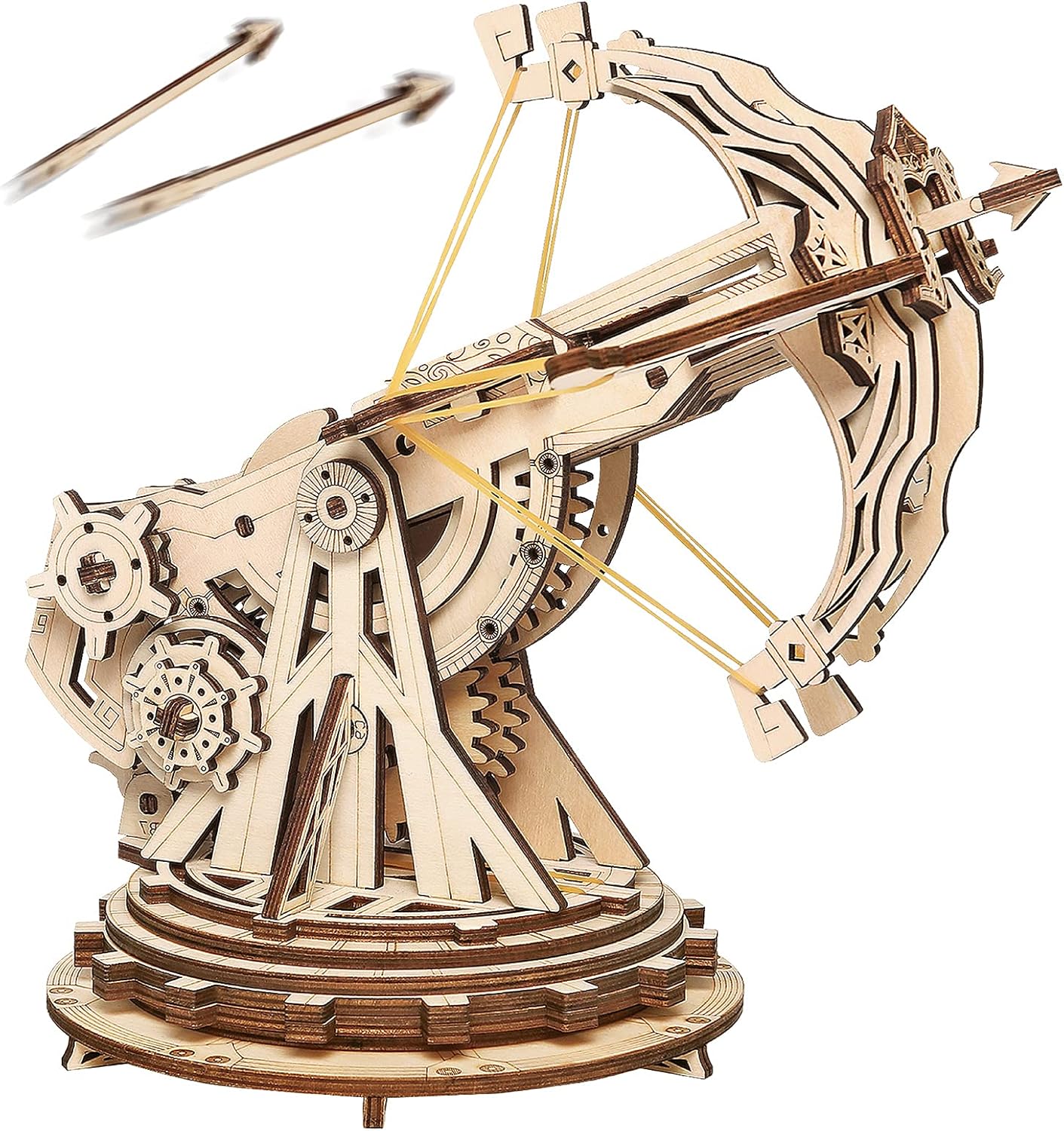 ROKR 3D Wooden Puzzle for Adults Teens Construction Model Kits for Adults to Build