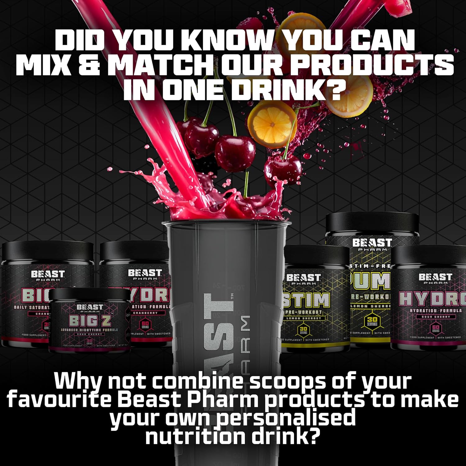 Beast Electrolytes Powder - 60 Servings Keto Hydration Drinks with Potassium Supplement - 360g, Cranberry - Image 10