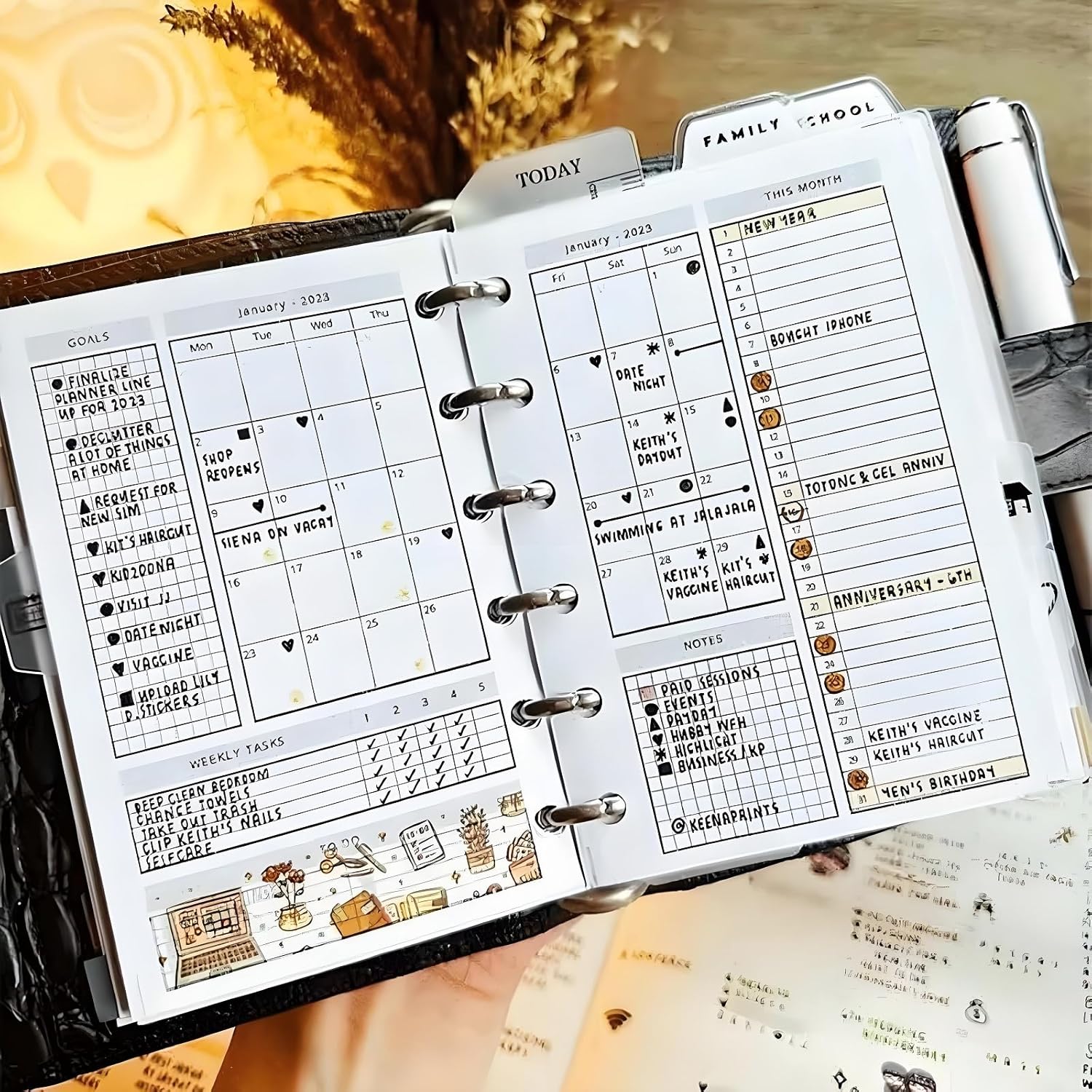 Life Area Simple Planning Toolkit, Planner with Daily Planner,To Do List Notebook for Daily, Financial,and Long-Term Organization | Habit Tracking,Meal Planning,Goal Setting & More(Brown) - Image 5