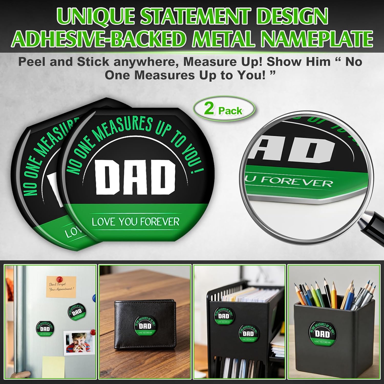 Gifts for Fathers Day Dad Gifts, Personalised Christmas Birthday Anniversary Presents for Dad from Daughter, Son Tape Measure(5M/16FT-Black) - Image 7