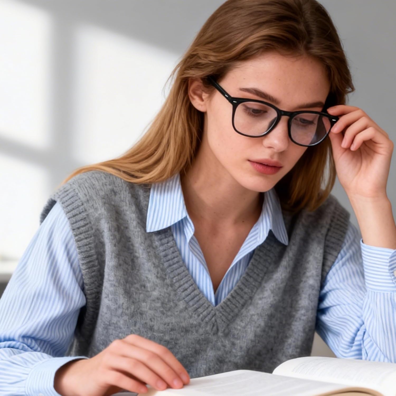 3 Pack Blue Light Blocking Glasses, Fashion Round Non-Prescription Computer Eyewear for Women and Men, Lightweight Anti-Blue Light Glasses for Work, Study & Gaming - Image 6