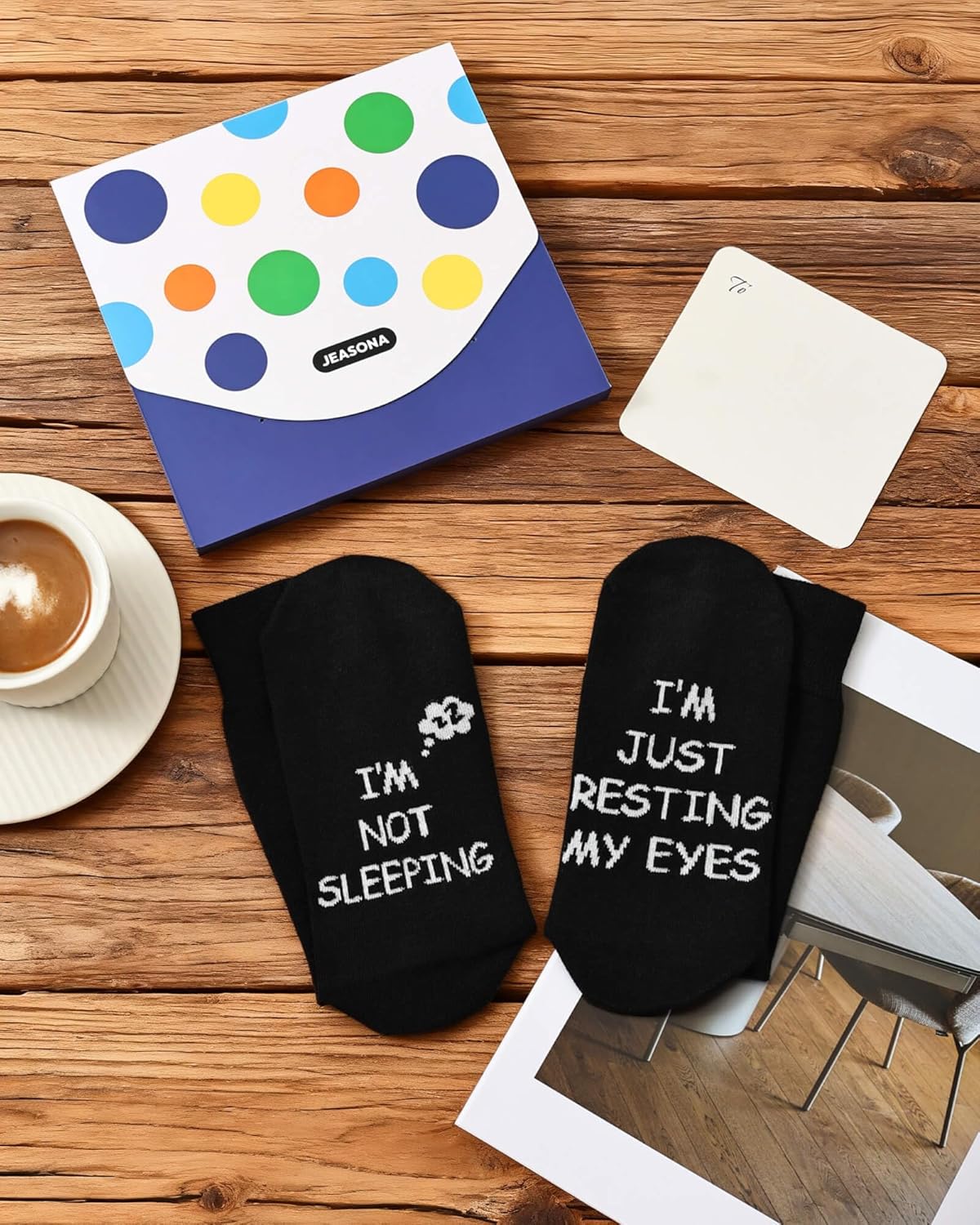 Jeasona Funny Gifts for Men Who Have Everything Birthday Father's Day Gift for Dad/Grandad/Husband/Boyfriend from Daughter/Son/Wife Funny Socks 9-11 Non-slip Cotton - Image 3