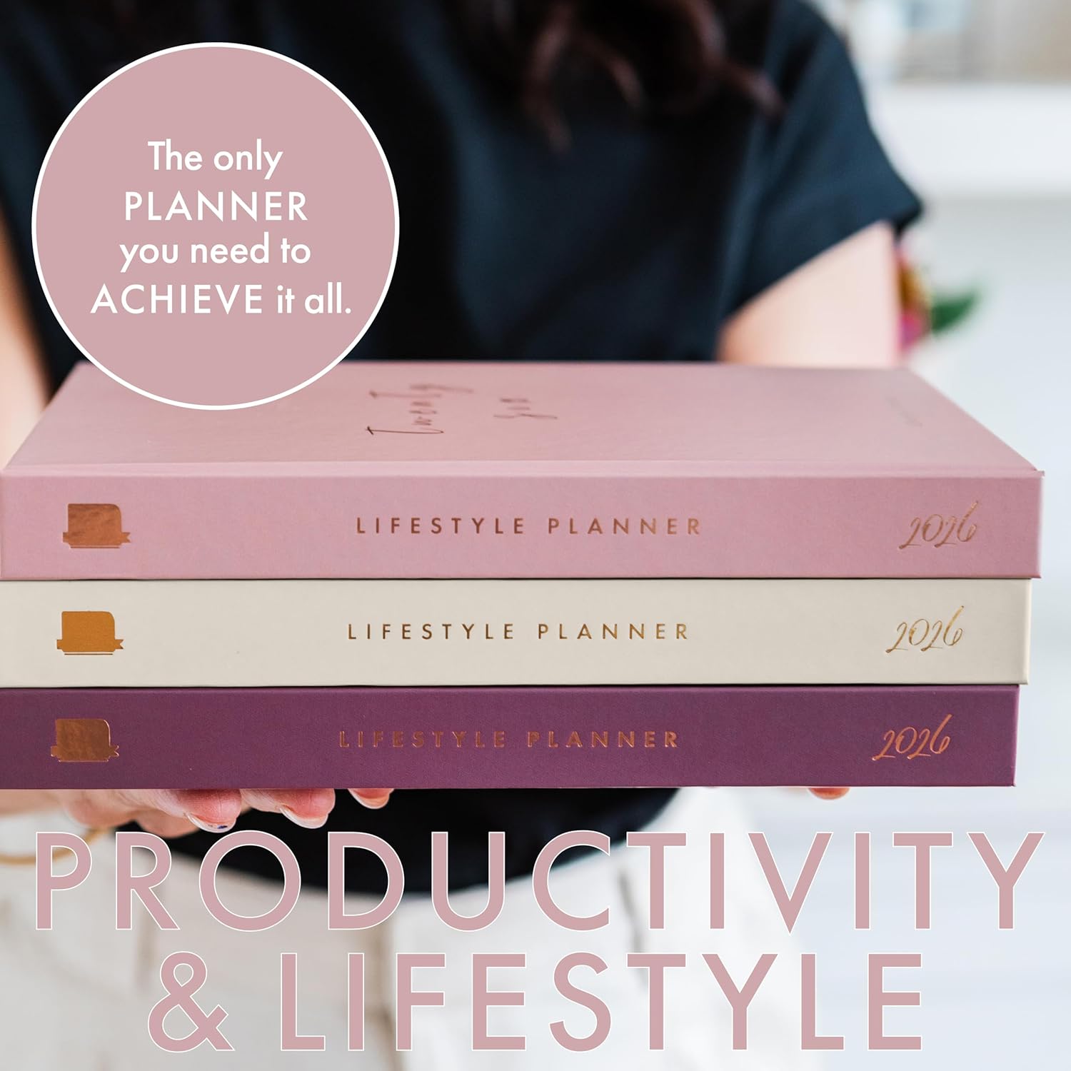 2026 Productivity & Lifestyle Planner by Perfect Planner Company. Weekly & Monthly Diary with Goals, Habit Tracker & Time Management to Organise Life, Wellbeing & Health. 222 Stickers - Image 2