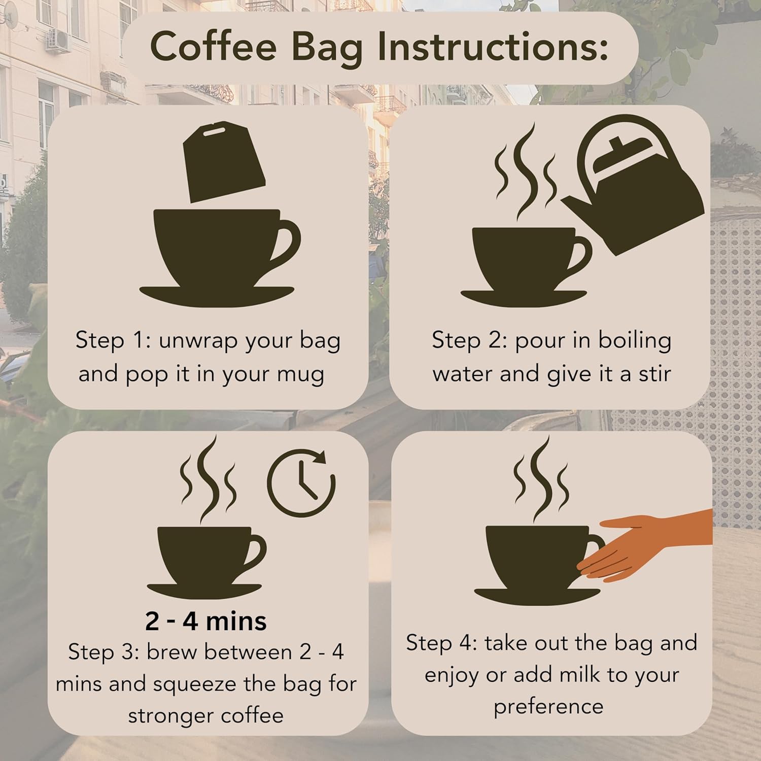 Coffee Gift Set Bundle With x8 Paddy and Scotts Coffee Bags, x2 Jumbo Stroopwafels and Border Biscuits Individually Wrapped - Women and Mens Hampers Gift Sets - Image 3