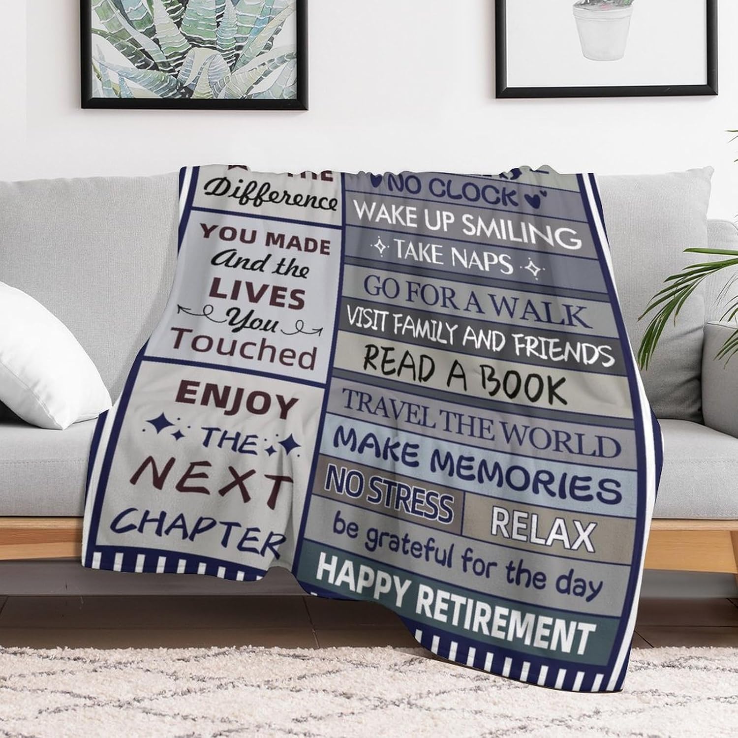 Retirement Blanket for Men – Soft Flannel Throw with Heartfelt Letter Print, Inspirational Retirement Gifts for Dad, Husband, Colleague or Friend, Cozy Blanket for Home, Sofa and Travel 60x50 Inches - Image 8