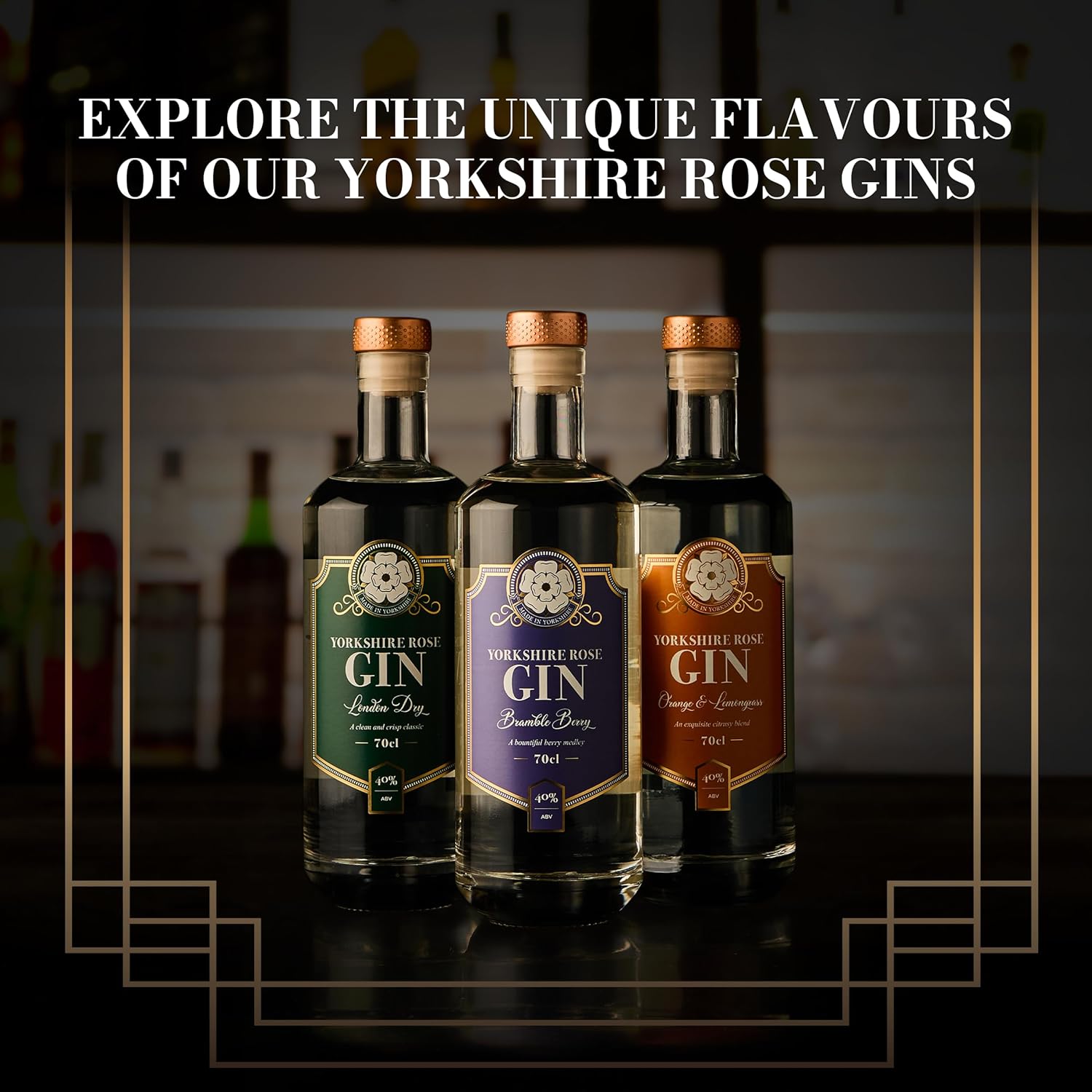 Yorkshire Rose Brambleberry Gin 70cl (40% ABV) | Flavoured Gin Bursting with Red Berries and a Hint of Citrus | Made with Natural Yorkshire Mineral Water for a Beautifully Smooth and Refreshing Finish - Image 7