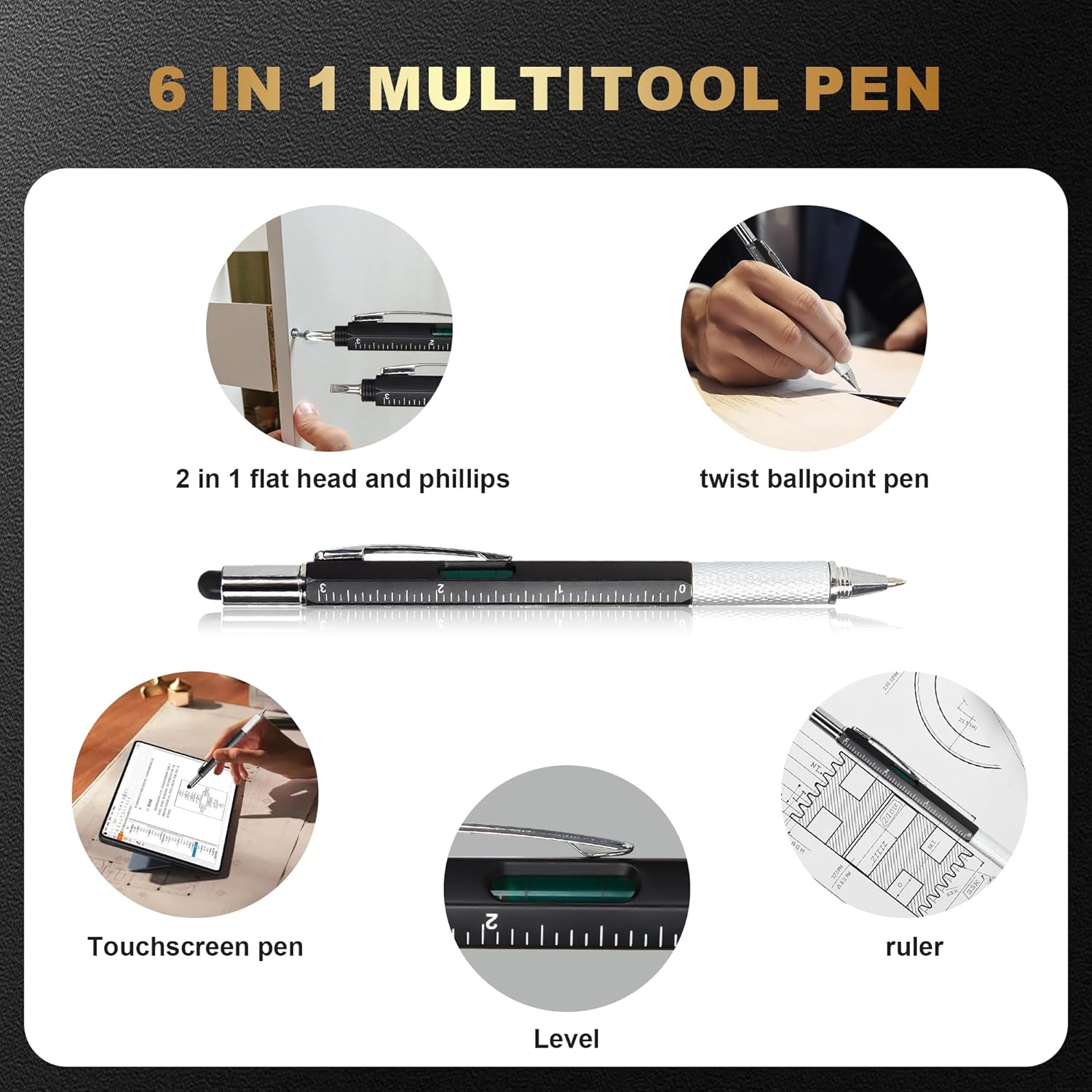 Unique Birthday Gifts for Men - Funny Stainless Steel Travel Tumbler, Multi-Tool Pen, Socks & Keychain Set – Perfect Presents for Dad, Husband, Grandpa, Mechanics & More - Image 3